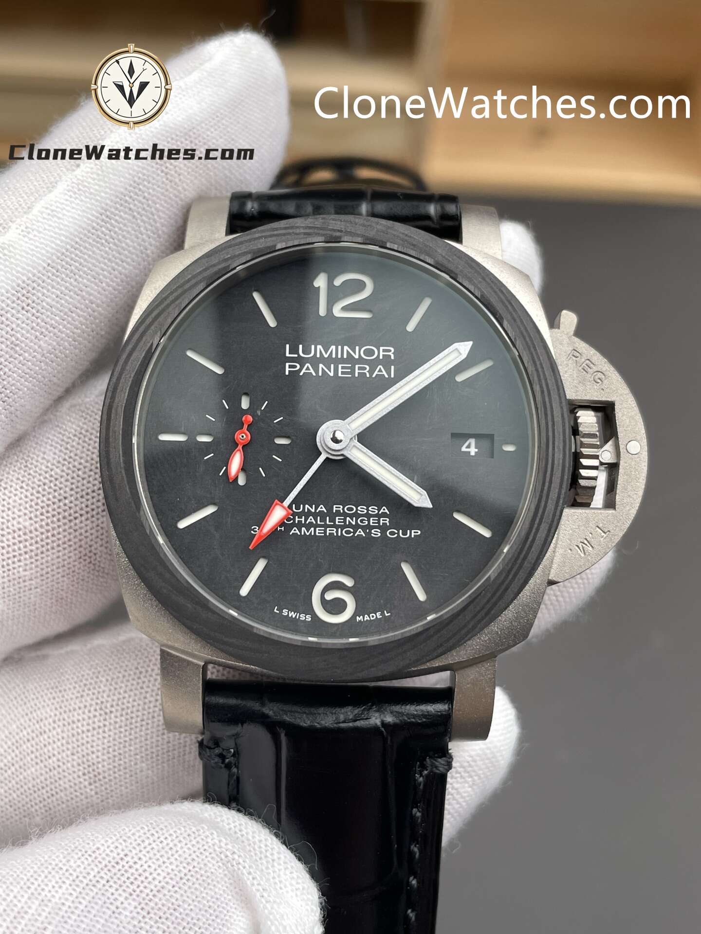 Panerai Super Clone Watches 1:1 Luminor Luna Rossa GMT PAM01096 42MM