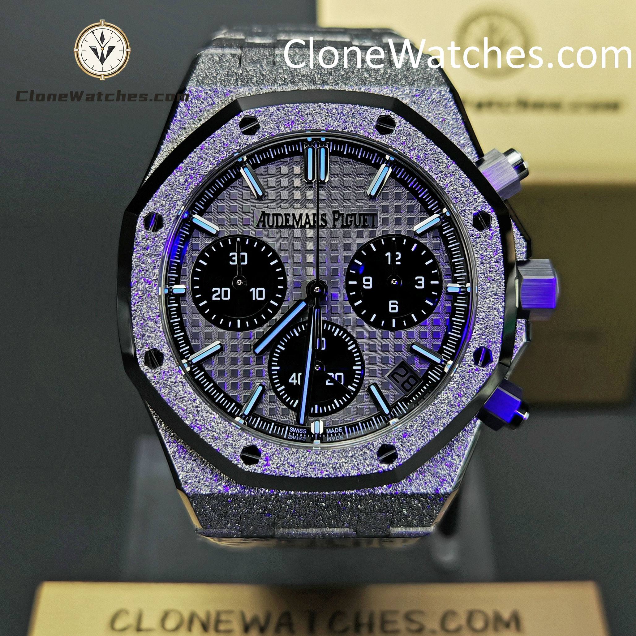 Audemars Piguet Super Clone Watches 1:1 Royal Oak Grey & Black Dial 26240BC Selfwinding Chronograph