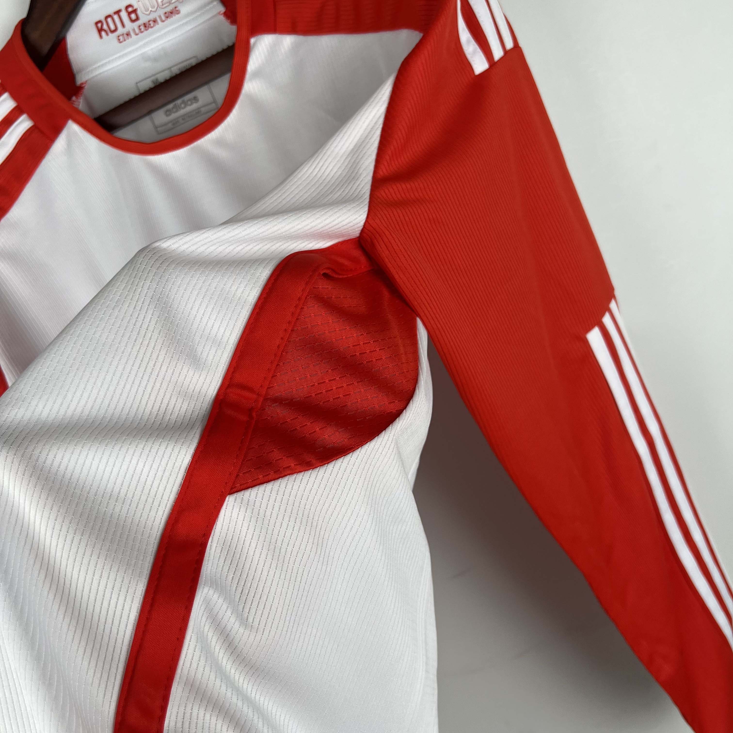 2023/2024 Long Sleeve Bayern Munich Home Football Shirt 1:1 Thai Quality