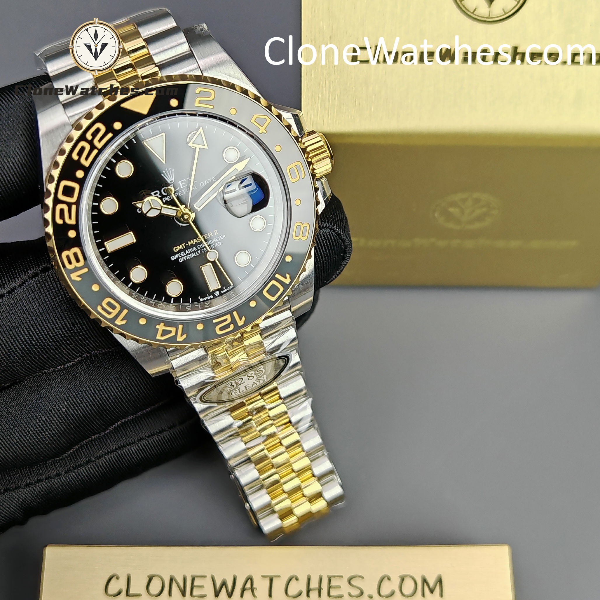Rolex Super Clone Watches 1:1 GMT Master II m126713grnr Jubilee 3285 Movement