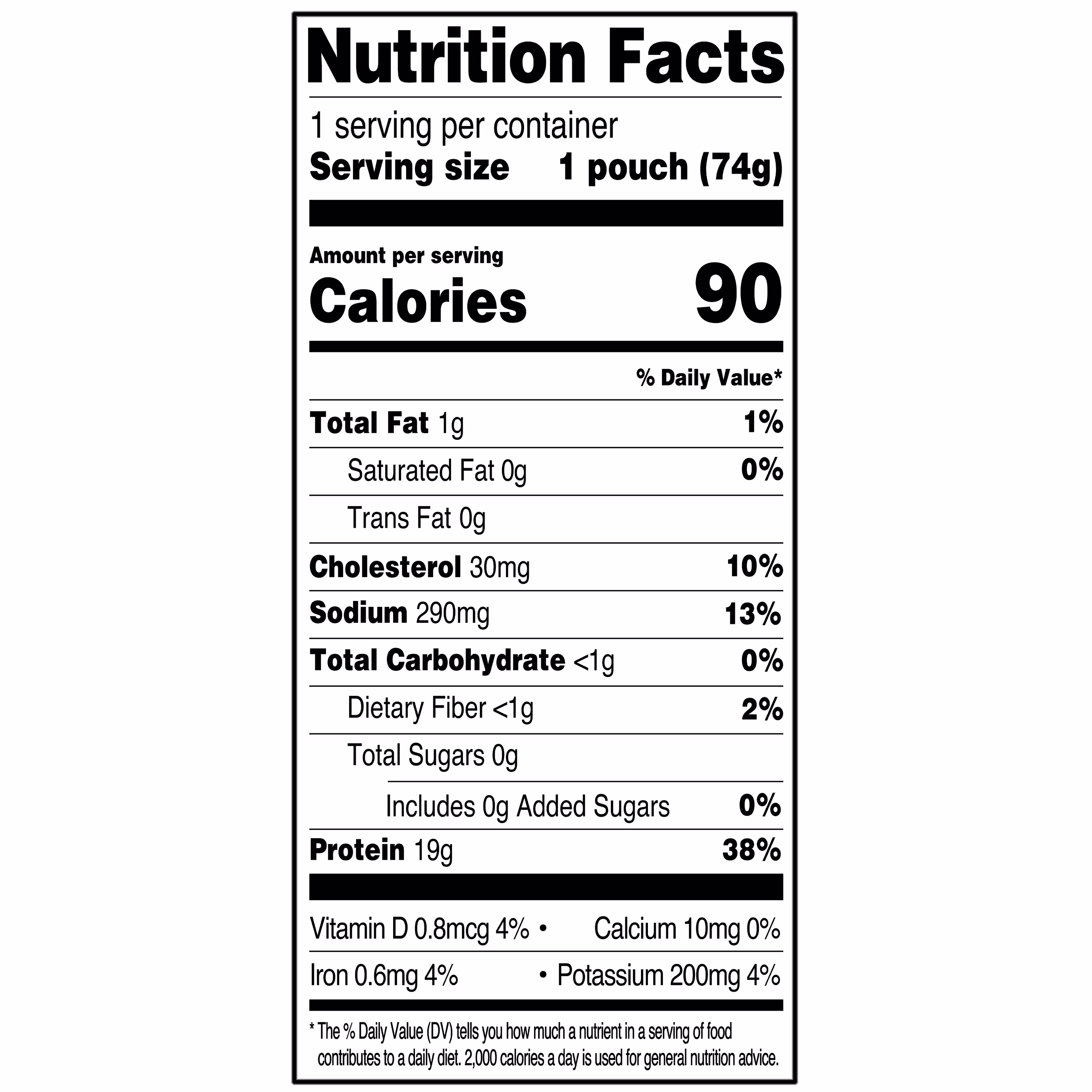 (24 pack) Great Value Herb and Garlic Chunk Light Tuna, 2.6 oz Pouch