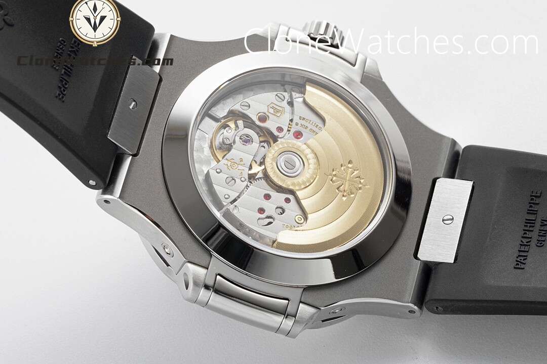 Patek Philippe Super Clone Watches 1:1 Nautilus 5726 Grey Dial Black Rubber Strap