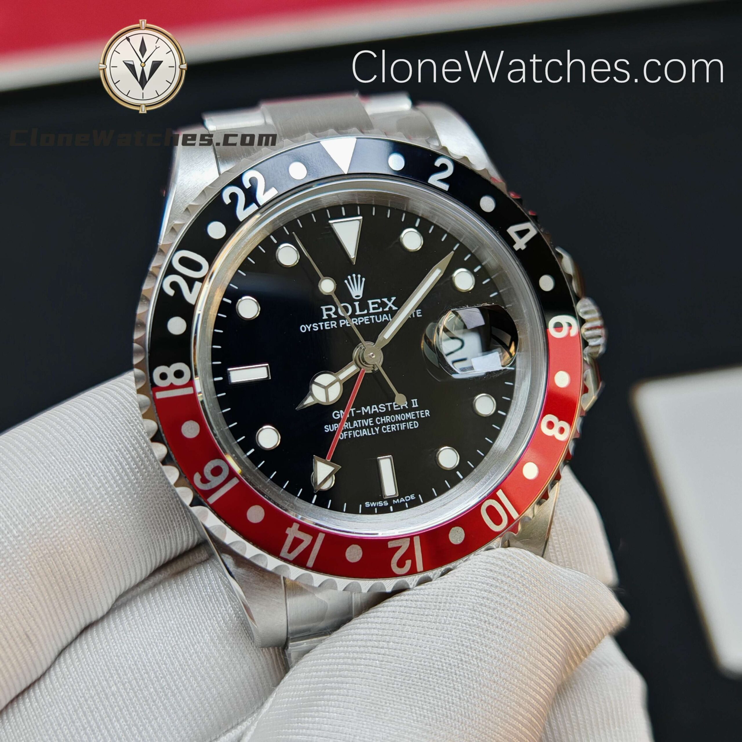 Rolex Super Clone Watches 1:1 Coke GMT Master II 16710 Oyster 3186 Movement