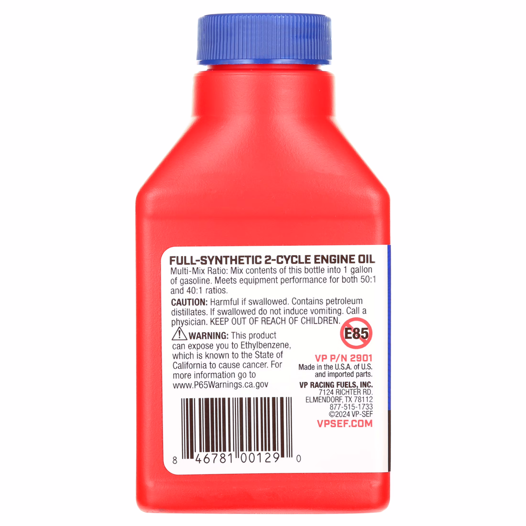 VP Racing Outdoor Power Equipment 2-Cycle Full Synthetic Small Engine Oil 2.6 oz