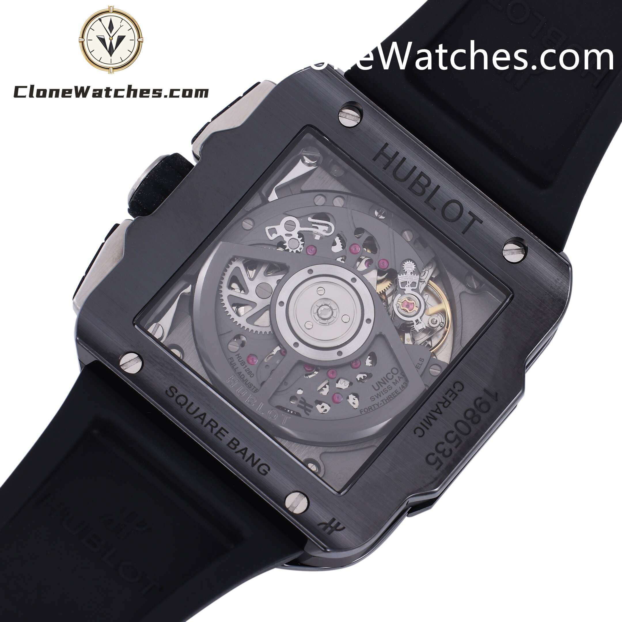 Hublot Super Clone Watches 1:1 Square Bang Unico Black Magic 42MM 821.CI.0170.RX