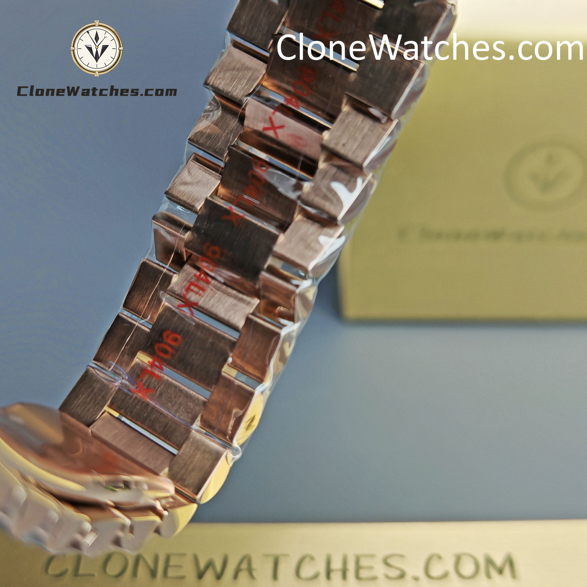 Rolex Super Clone Watches 1:1 Day Date 18K Rose Gold Grey Roman Dial 40mm m228235-0055 3255 Movement