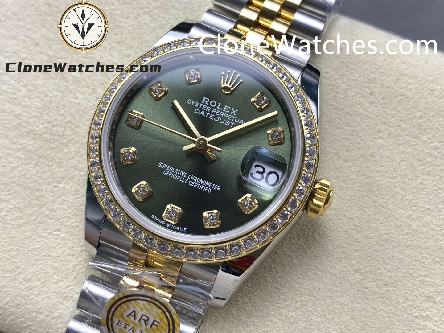 Rolex Super Clone Watches 1:1 DateJust m278383rbr-0030 Jubilee 31MM 2236 Movement