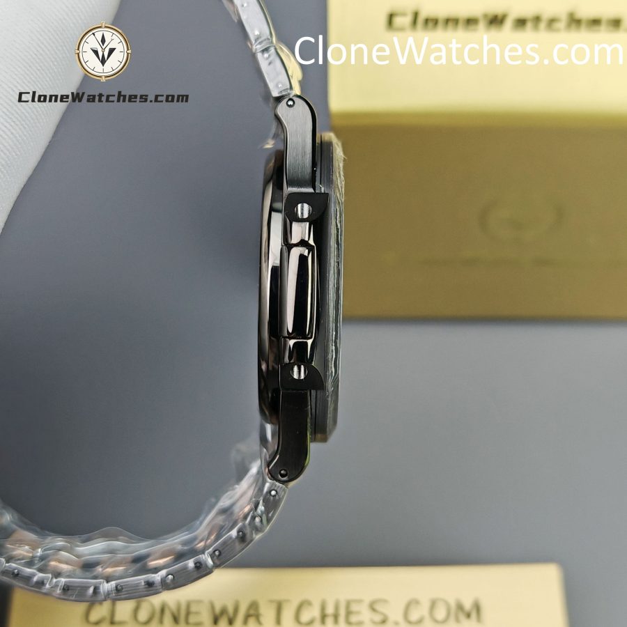 Modified Super Clone Watches 1:1 DiW Patek Philippe Nautilus 5711/1A “ROSE GOLD BLACK GRAIL”