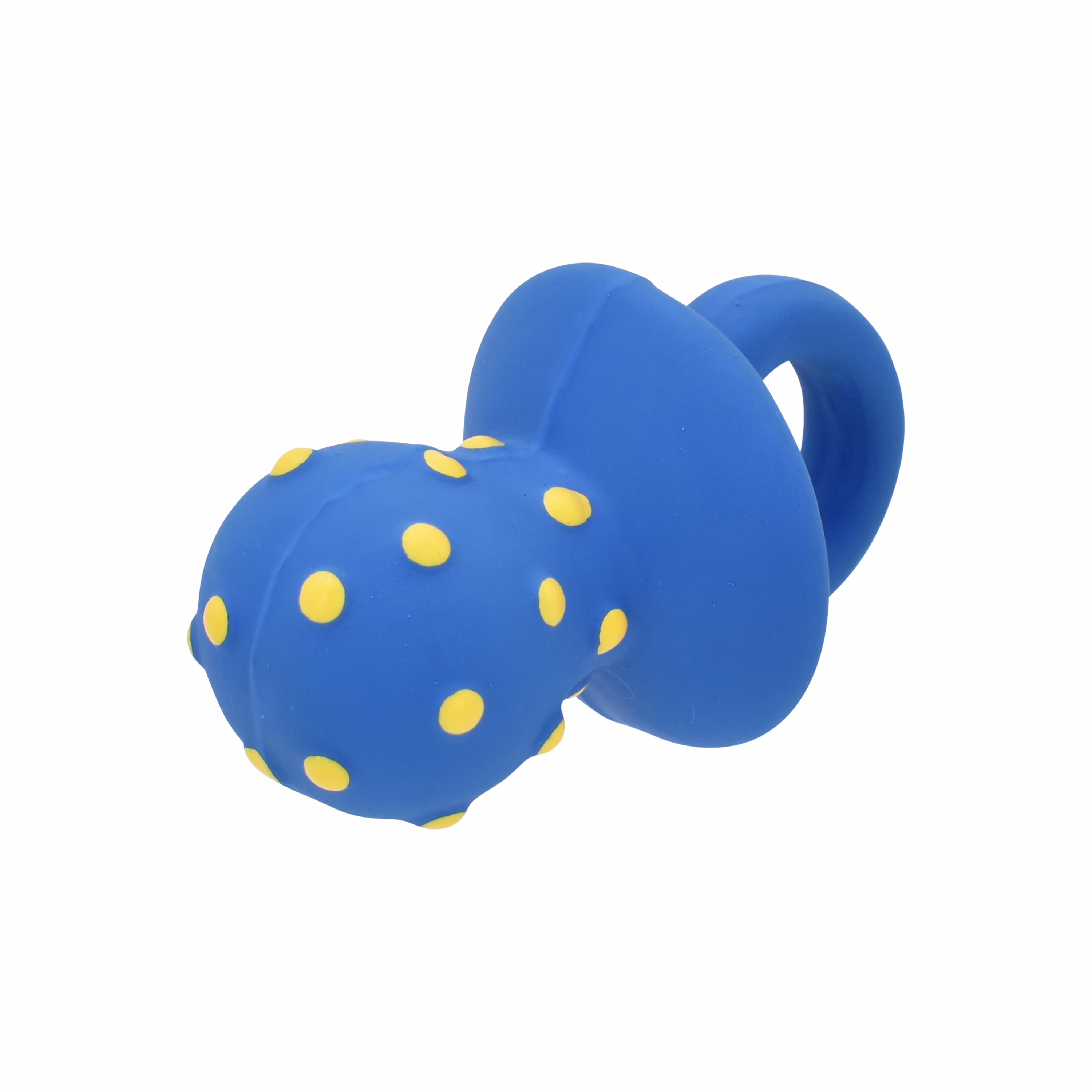 (2 pack) Vibrant Life Playful Buddy Pacifier Dog Toy, Latex with Plush Filling, Chew Level 1
