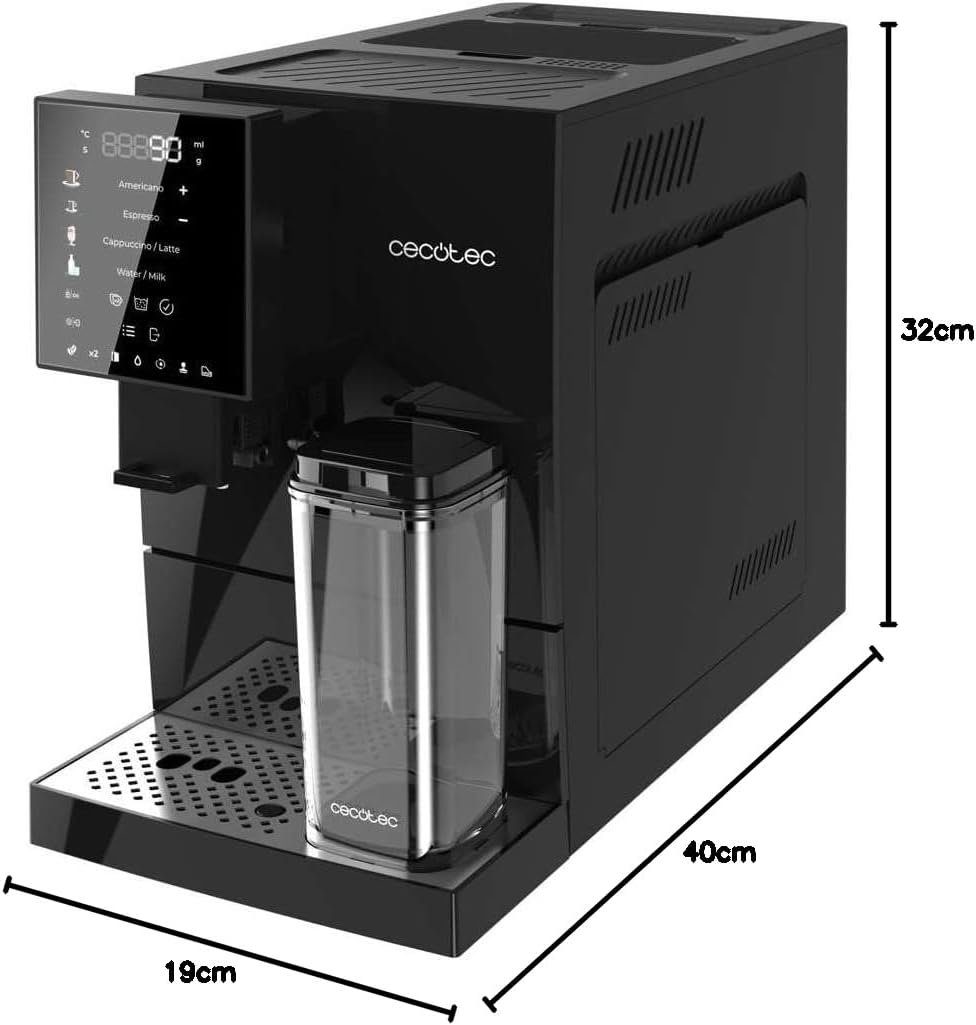 Cafetière superautomatique 1350W thermoblock 19 bars moulin intégré