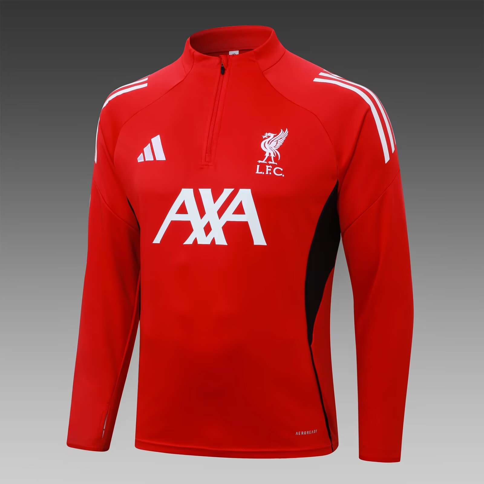 2025/26 Liverpool red half-zip training jersey