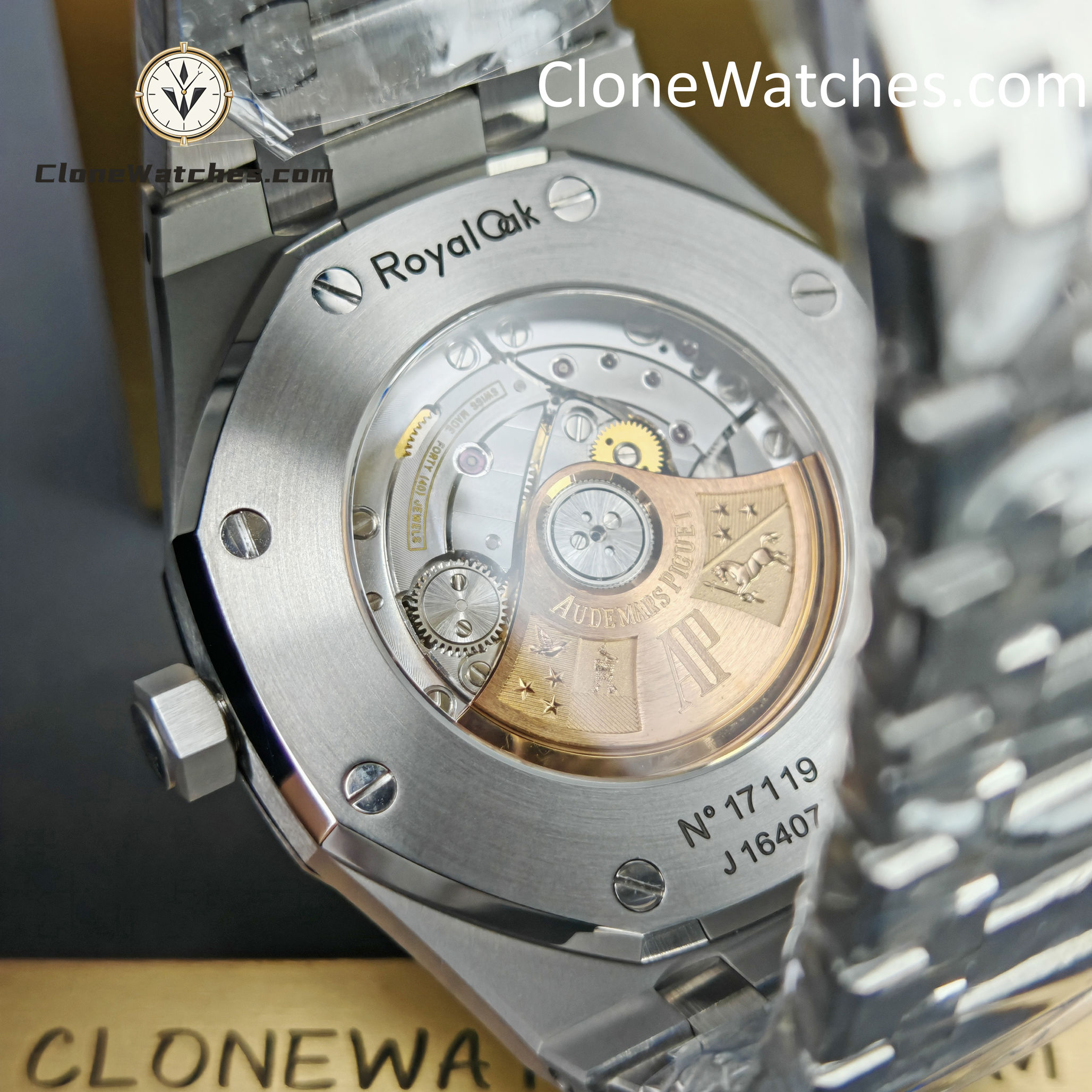 Audemars Piguet Super Clone Watches 1:1 Royal Oak 15400 Black Dial