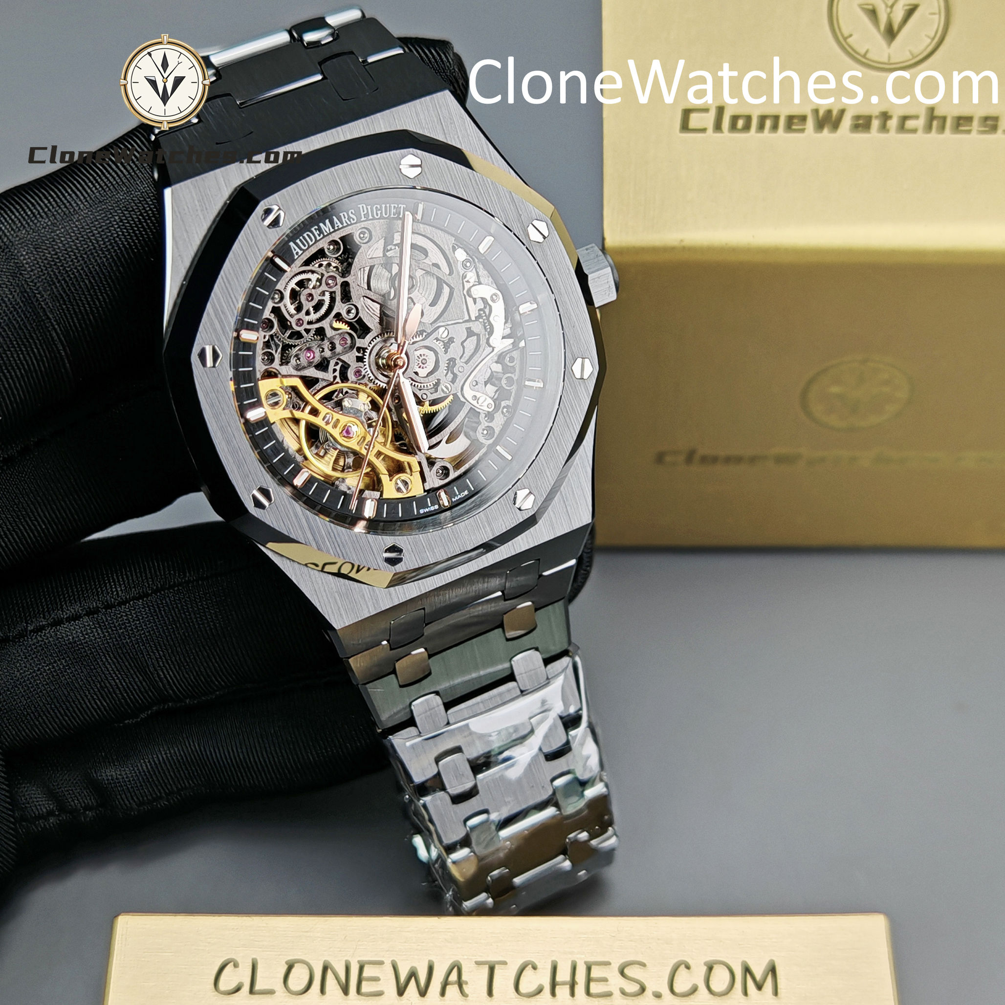 Audemars Piguet Super Clone Watches 1:1 Royal Oak 15416 Skeleton Dial