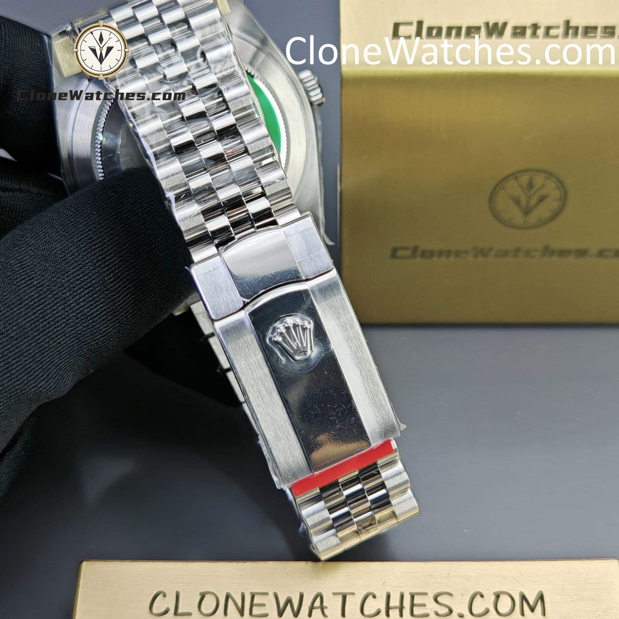 Rolex Super Clone Watches 1:1 DateJust Green Dial m126300-0020 Jubilee 41MM 3235 Movement