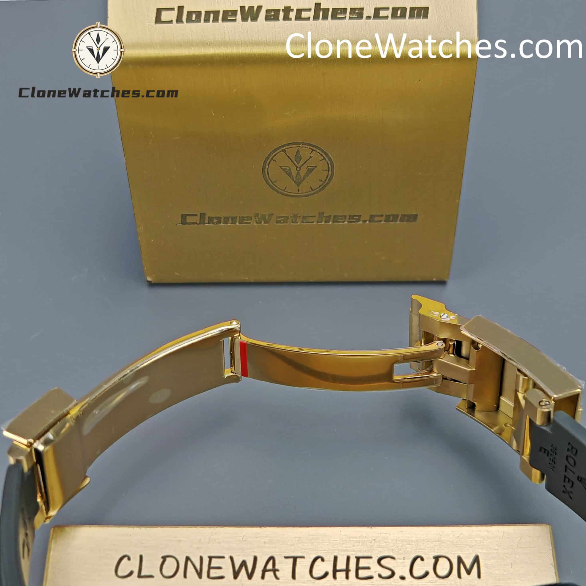 Rolex Super Clone Watches 1:1 Daytona 18K Gold White Dial m116518In-0045 4130 Movement
