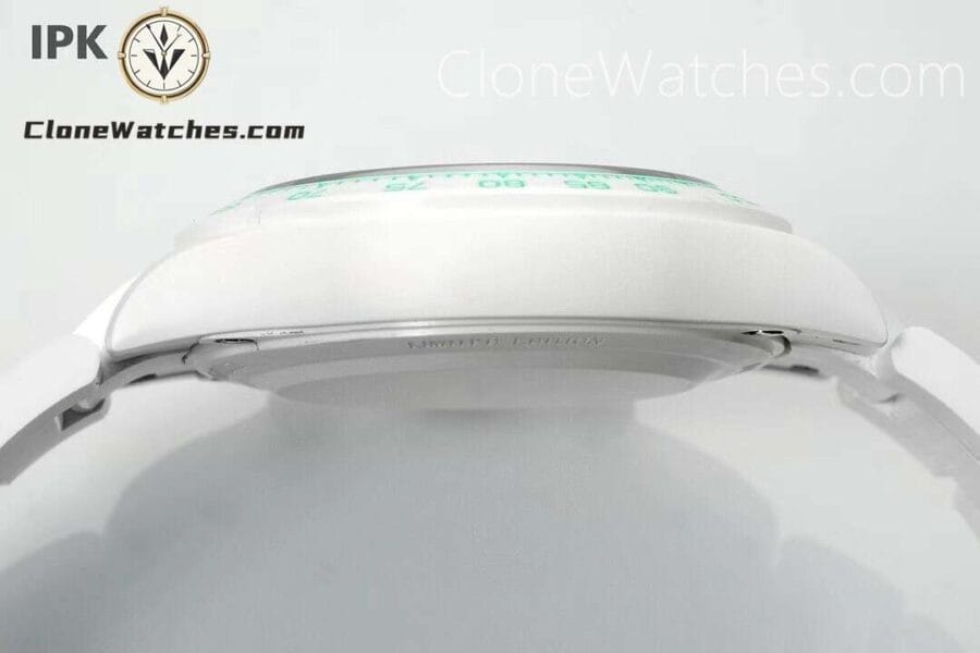Modified Super Clone Watches 1:1 AET Rolex Daytona Full ceramic Biscay Green White Ceramic 4130 Movement