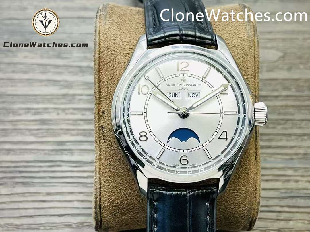 Vacheron Constantin Super Clone Watches 1:1 Fiftysix 4000E/000A-B439 Grey White Dial