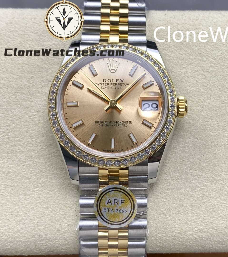 Rolex Super Clone Watches 1:1 DateJust m278383rbr-0014 Jubilee 31MM 2236 Movement