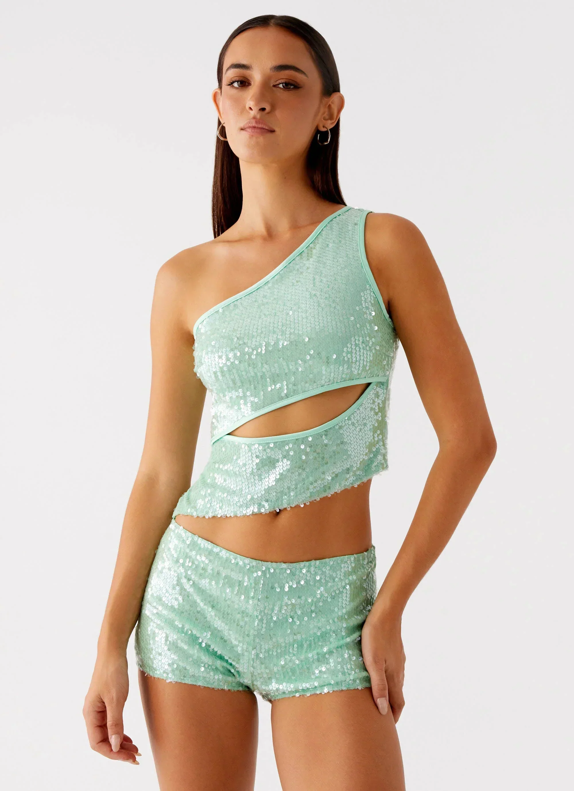 Travis Sequin Top - Sage