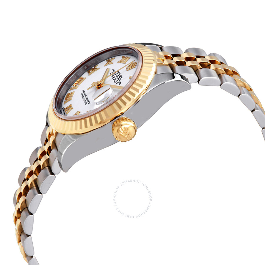 Rolex Datejust White Dial Automatic Ladies Steel and 18K Yellow Gold Jubilee Watch 279173WRJ（Lifetime free warranty+90-days replacement service & Refund!.）