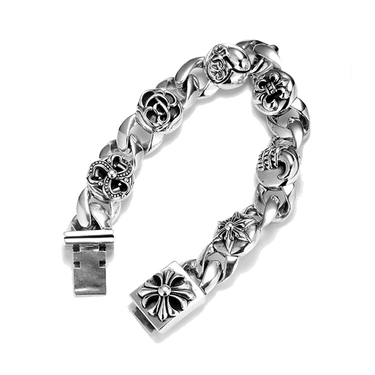 Chrome Hearts Bracelet 925 Sliver 22 CM