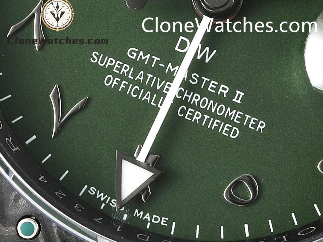 Modified Super Clone Watches 1:1 DIW Rolex GMT Master II “OLIVE GREEN” 3285 Movement
