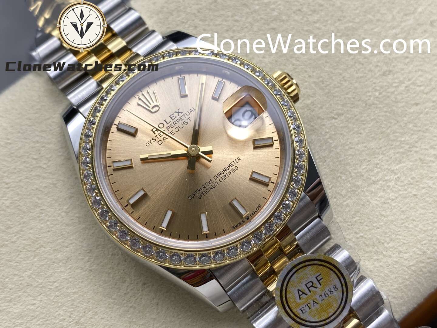 Rolex Super Clone Watches 1:1 DateJust m278383rbr-0014 Jubilee 31MM 2236 Movement