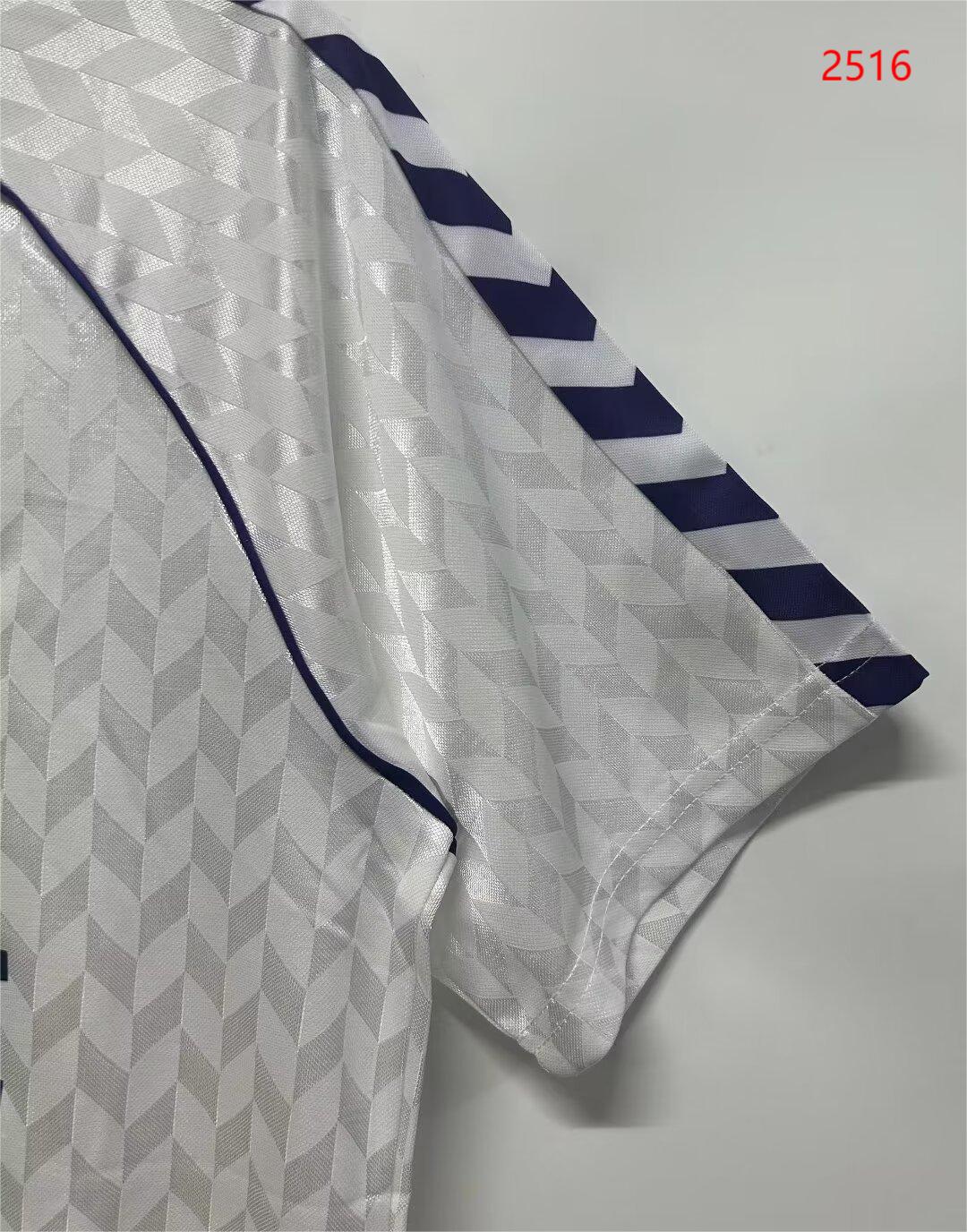 1986/87 Real Madrid Home Retro Jersey - Fans Edition