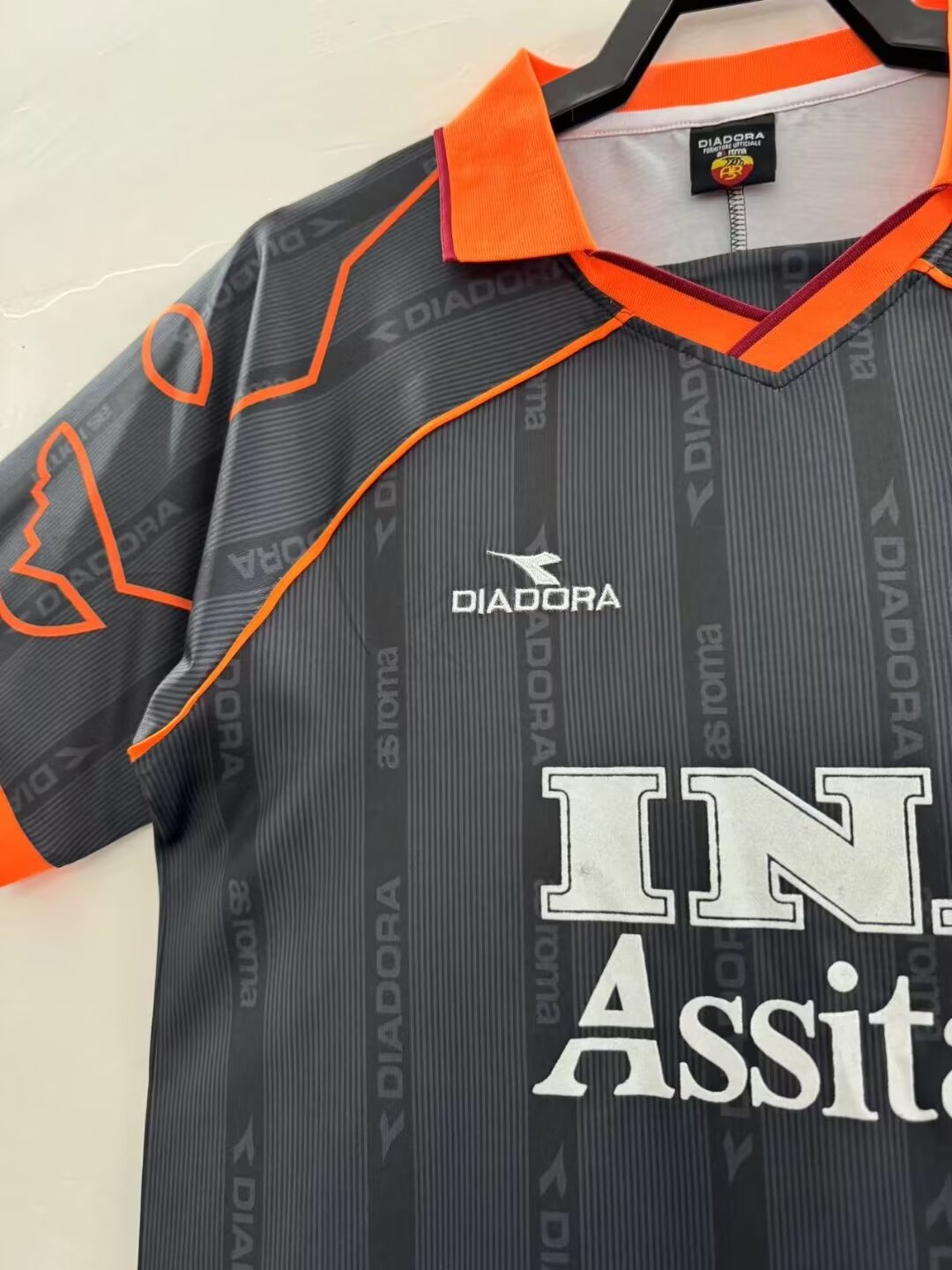 1999/00 Roma away retro jersey 1:1 Thai quality - Fans Edition