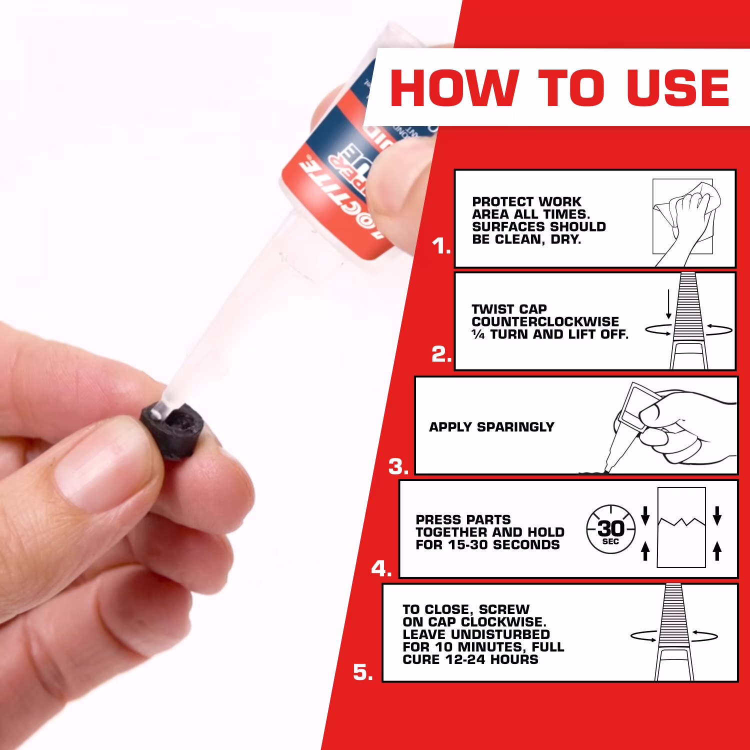 Loctite Super Glue Liquid Longneck Bottle, Pack of 1, Clear 0.18 oz Bottle