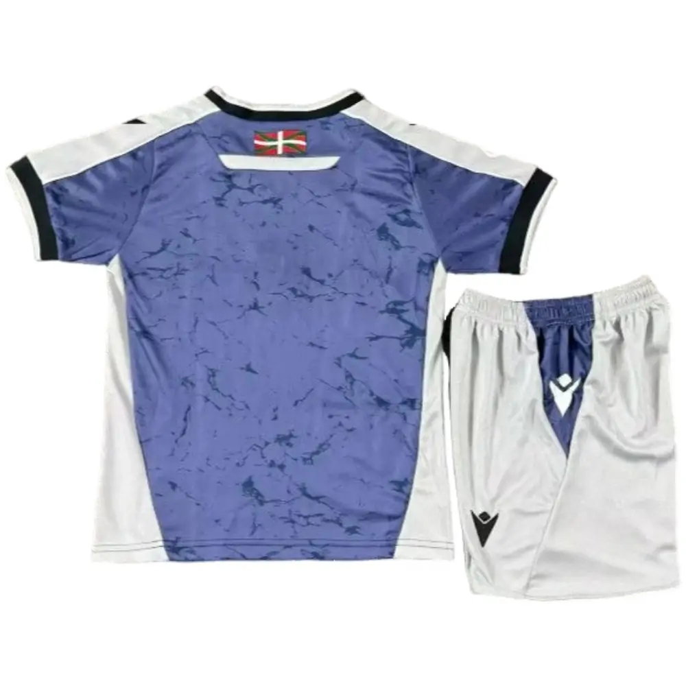 2025-26 Real Sociedad Away Shirt Jersey-Children's suit Fans Edition