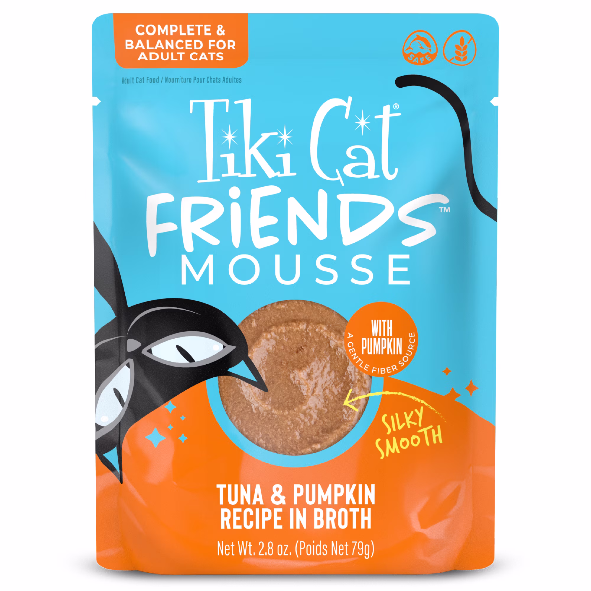 Tiki Cat Friends Mousse Tuna & Pumpkin, 2.8 oz. Pouch