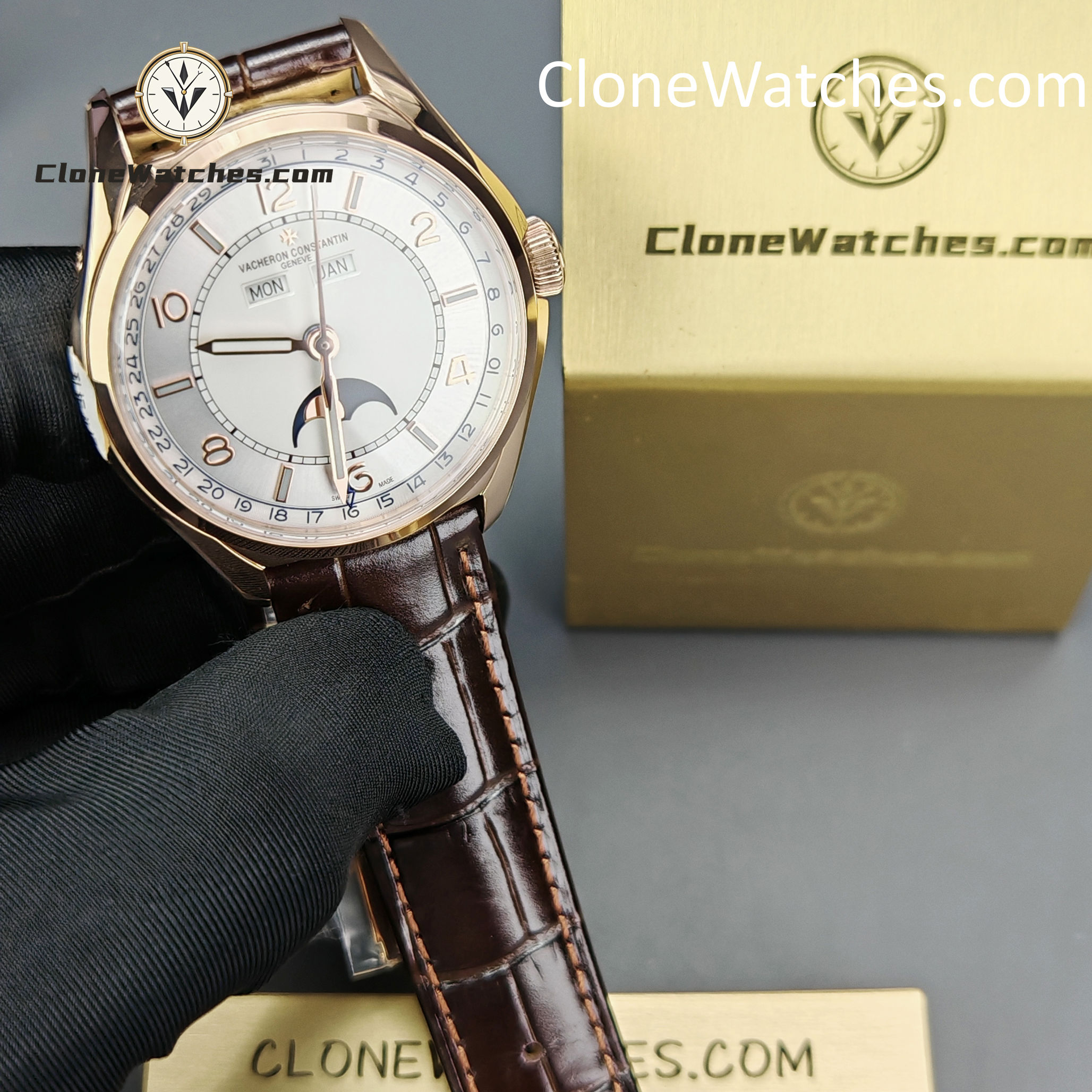 Vacheron Constantin Super Clone Watches 1:1 Fiftysix 4000E/000R-B438 Silver White Dial
