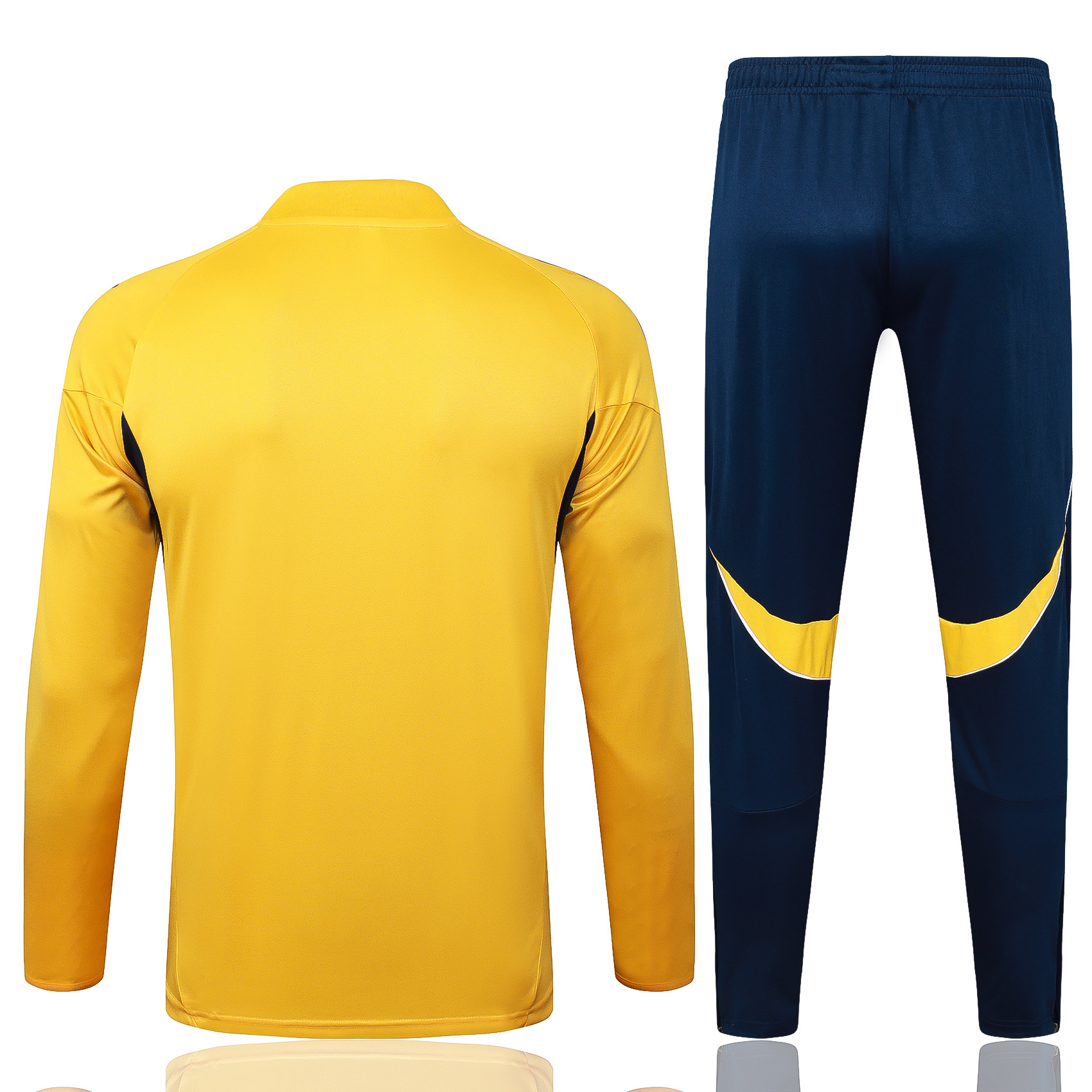 2025-26 Boca yellow half zipper training jersey - Adult Set