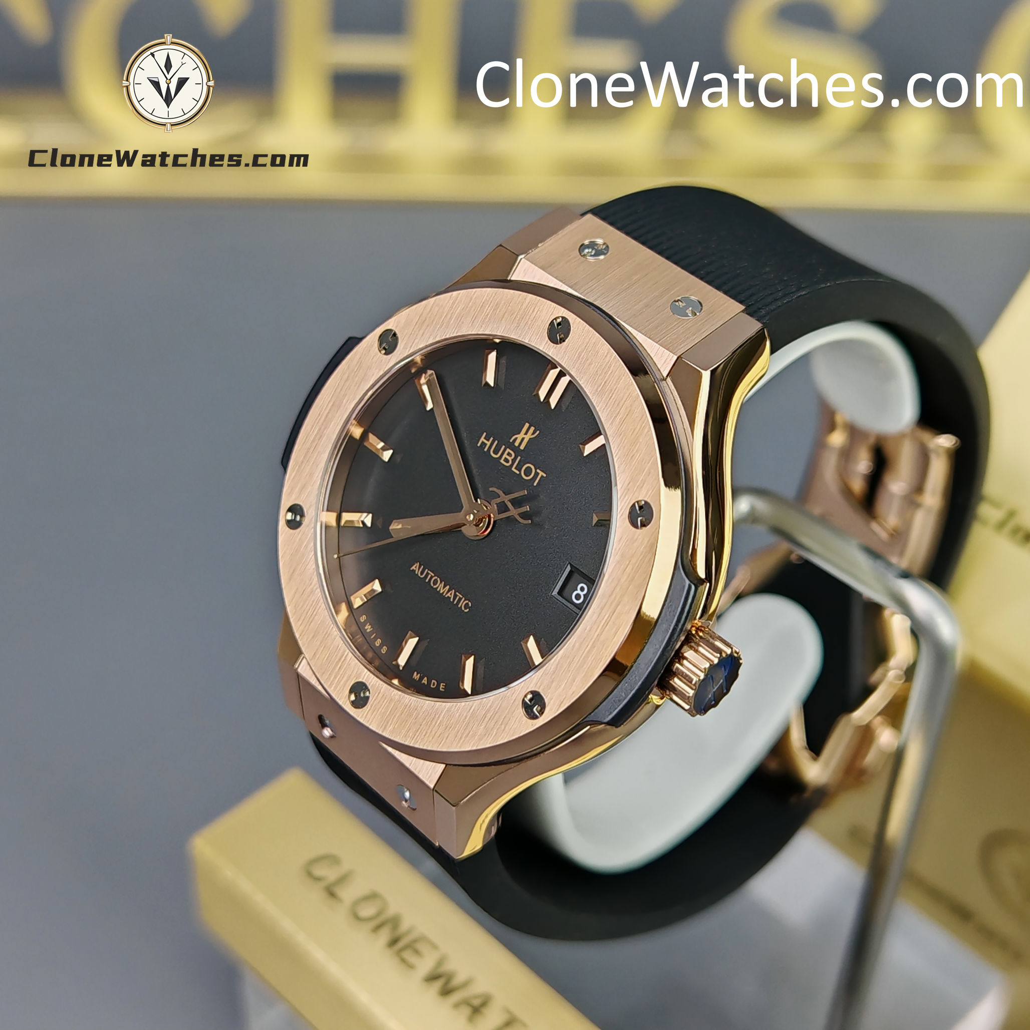 Hublot Super Clone Watches 1:1 Classic Fusion King Gold 38MM 565.OX.1480.RX