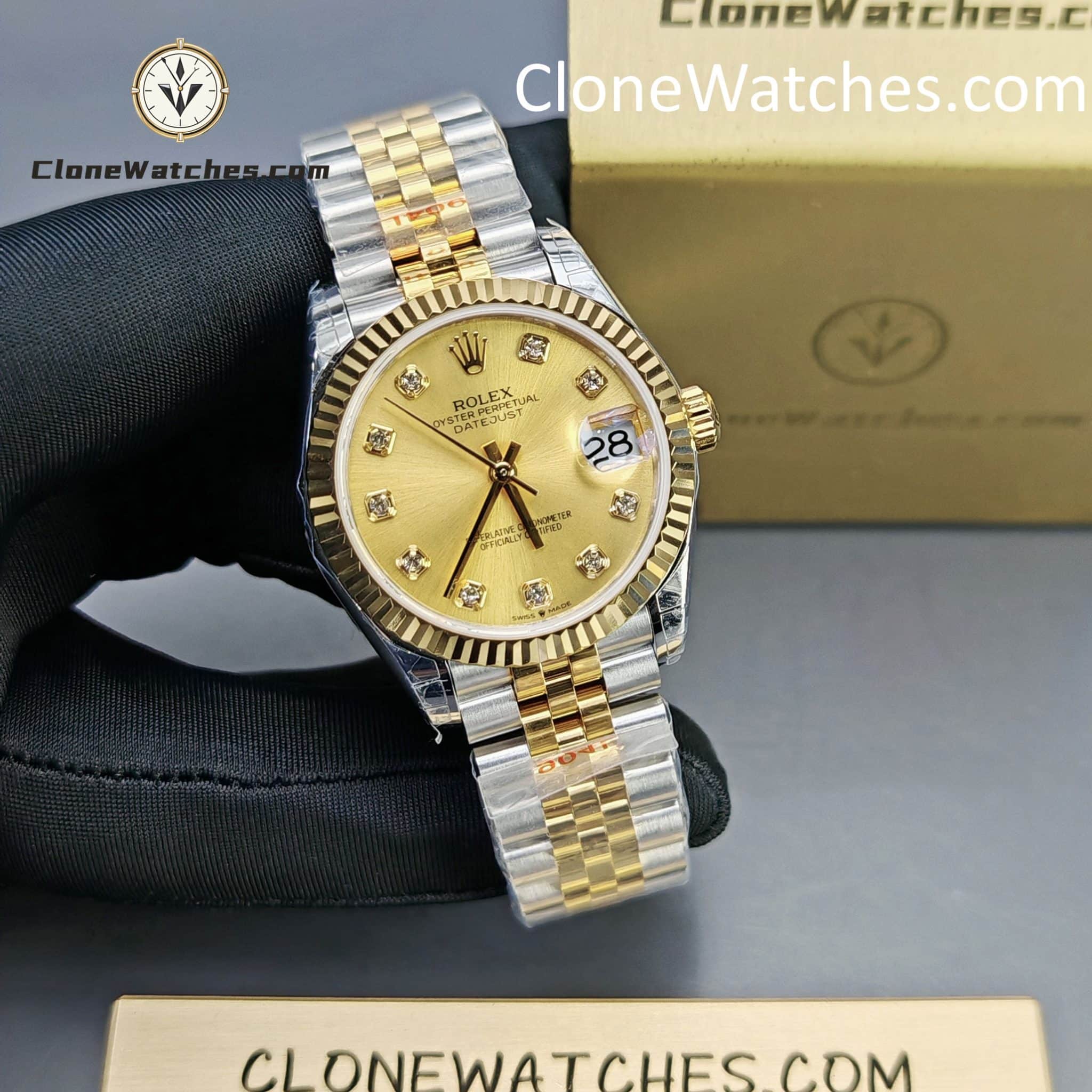 Rolex Super Clone Watches 1:1 DateJust m278273-0026 Jubilee 31MM 2236 Movement