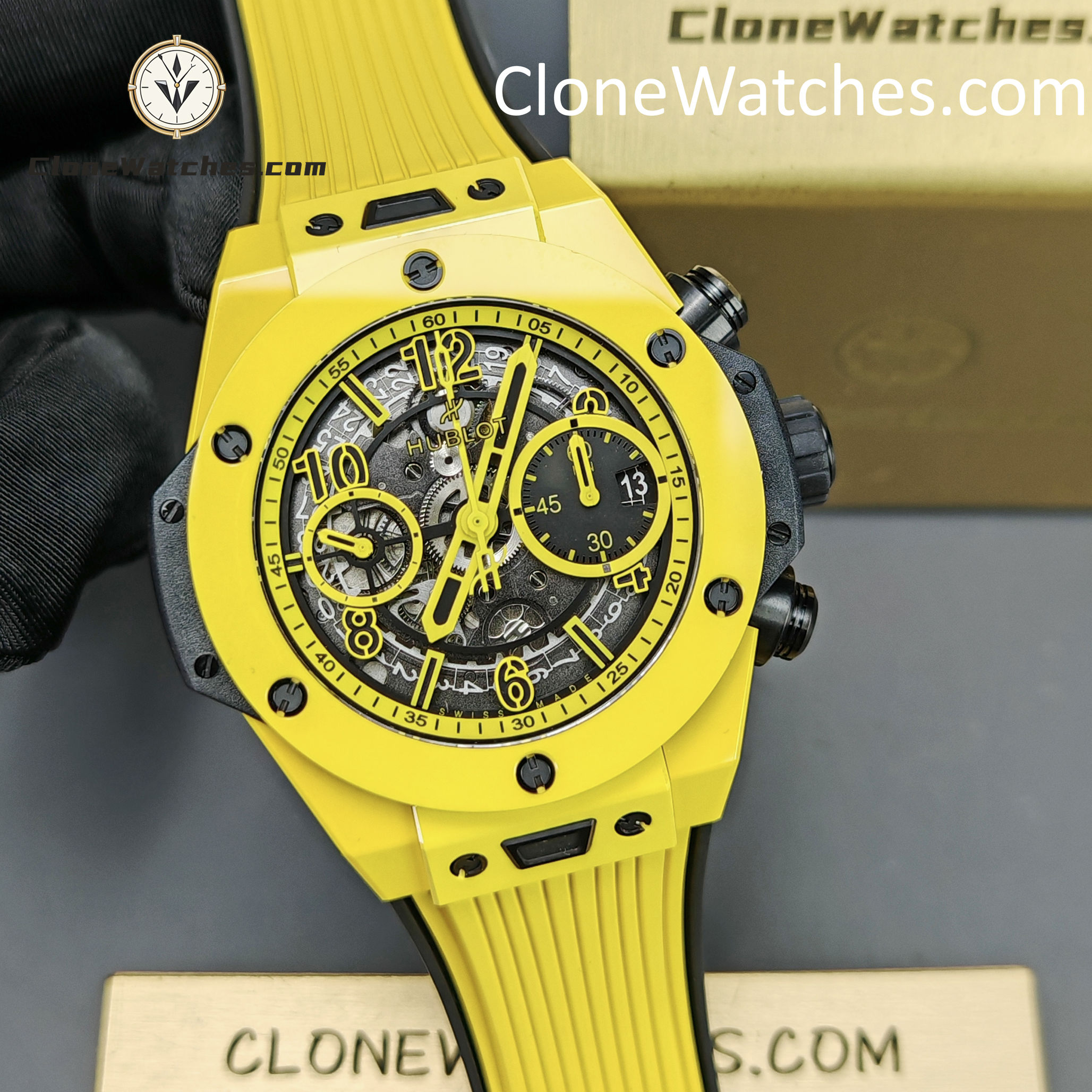 Hublot Super Clone Watches 1:1 Big Bang Unico Yellow Magic 42MM 441.CY.471Y.RX