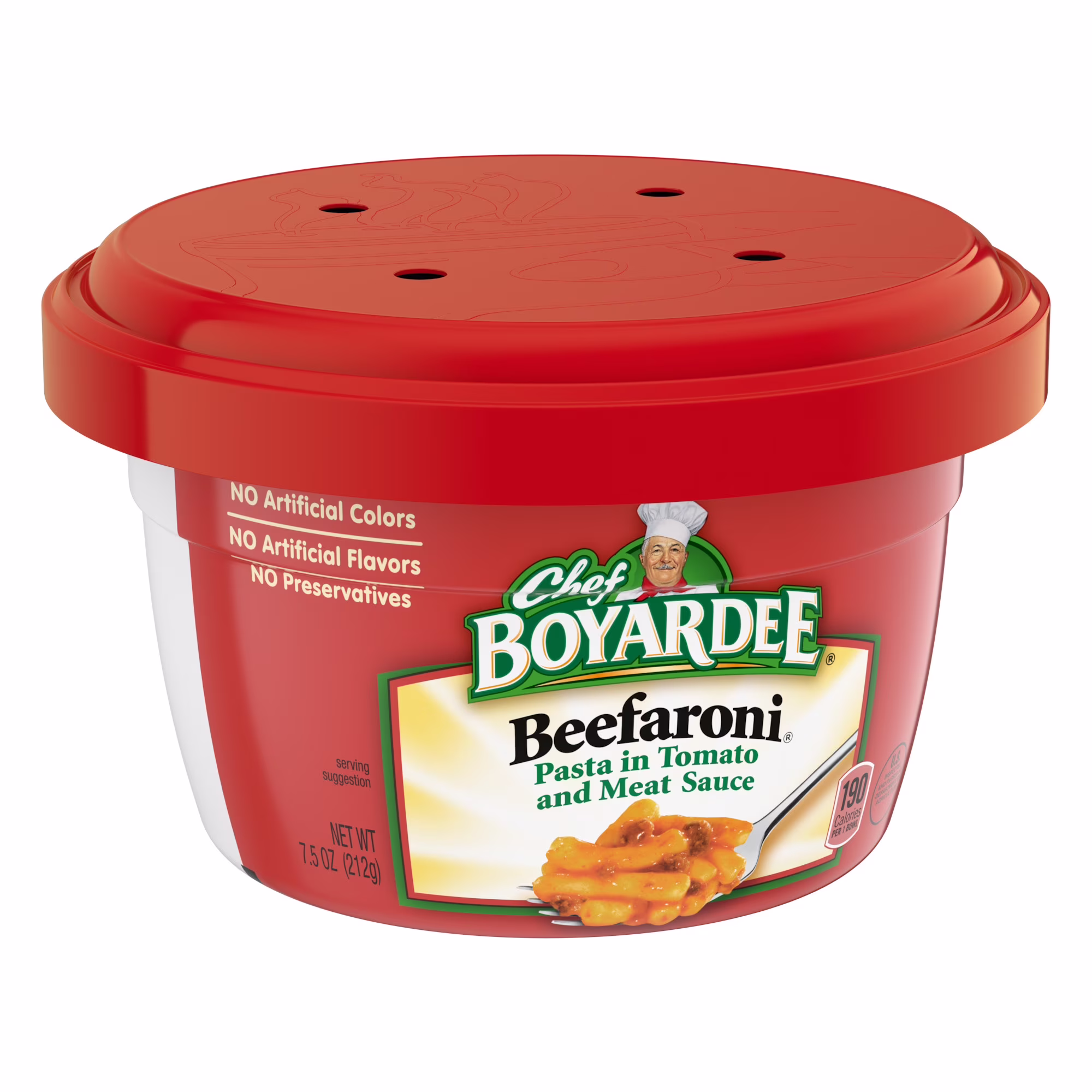 (12 pack) Chef Boyardee Beefaroni, Pasta in Tomato and Meat Sauce, Microwavable Meal, 7.5 oz. Bowl