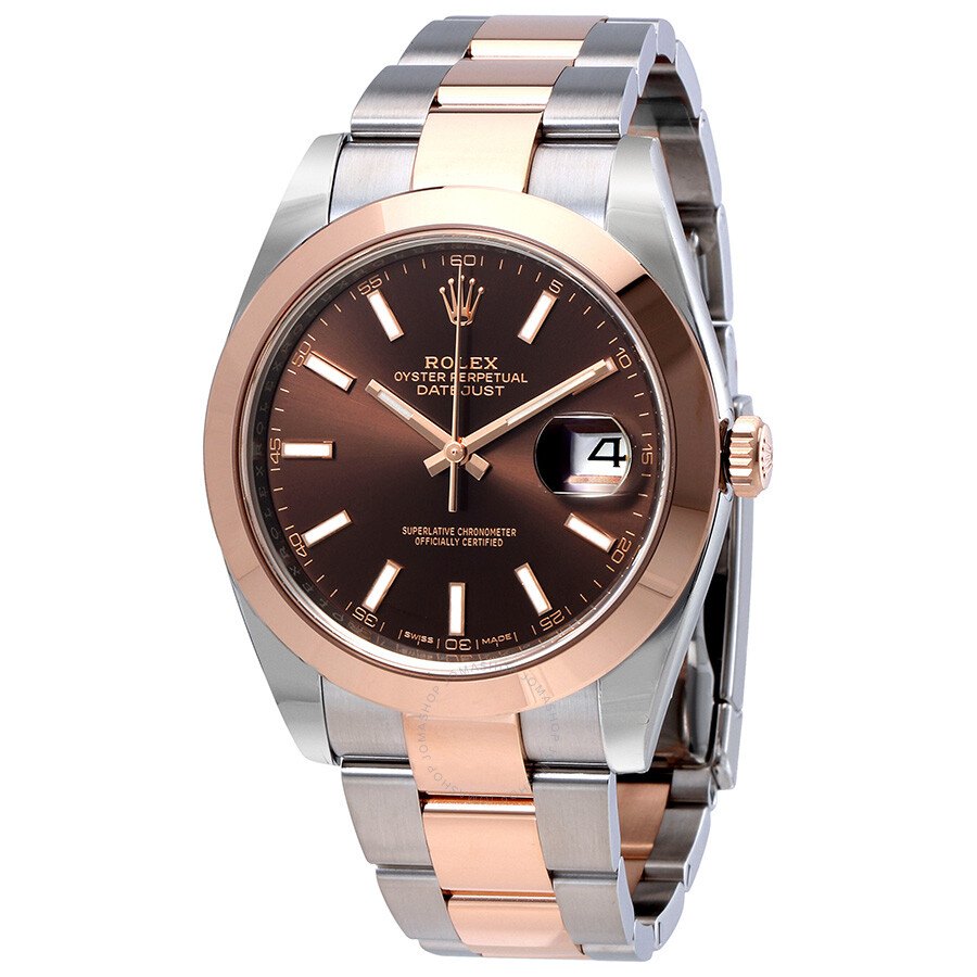Rolex Datejust 41 Chocolate Brown Dial Steel and 18K Rose Gold Men s Watch 126301CHSO（Lifetime free warranty+90-days replacement service & Refund!.）