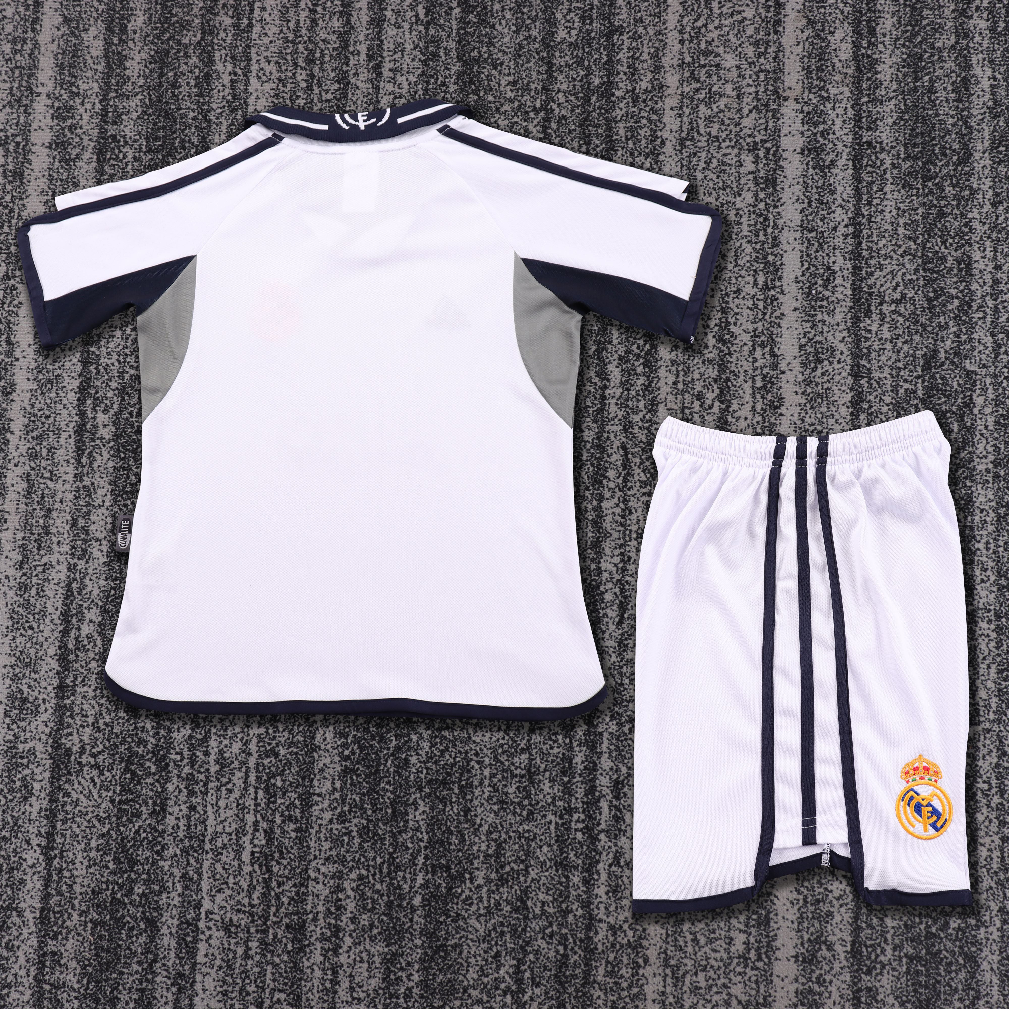 2000-01 Real Madrid Home Retro Children's Jersey Set - Fans Edition