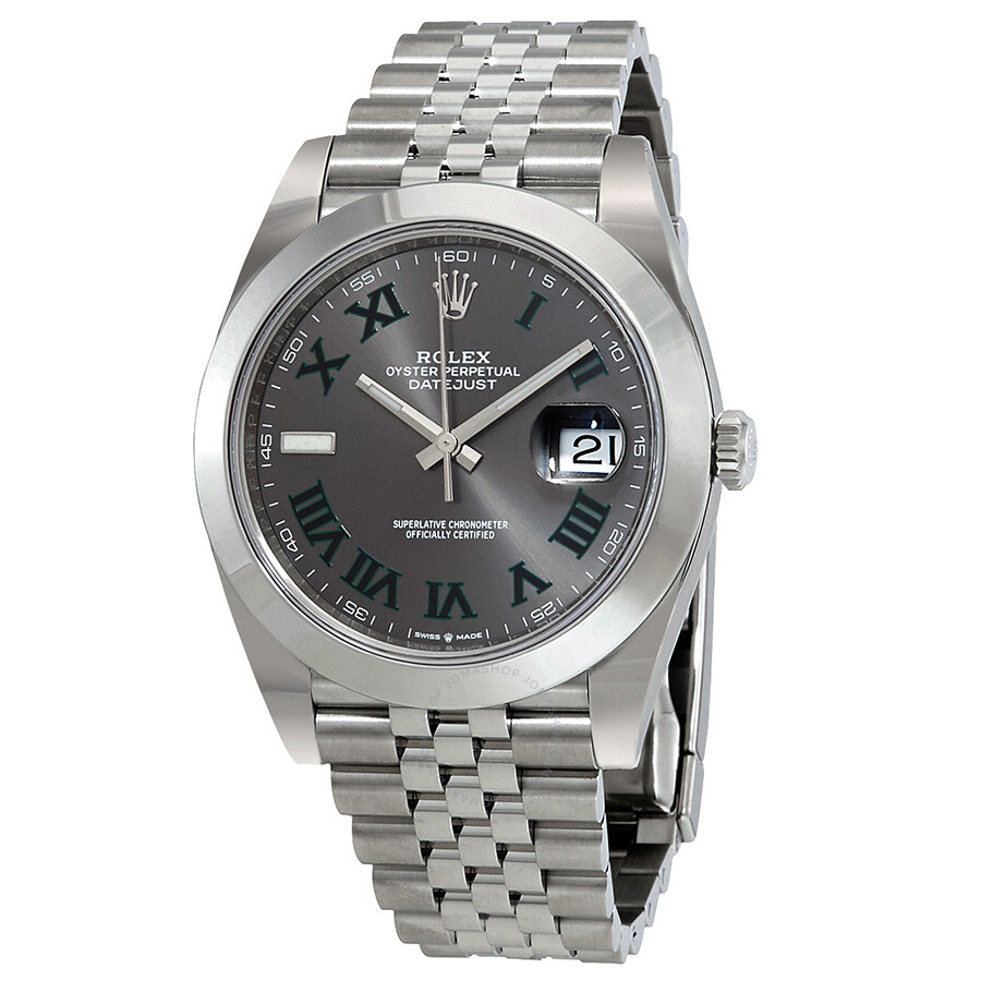 Rolex Datejust 41 Slate Dial Automatic Men s Jubilee Watch 126300GYRJ（Lifetime free warranty+90-days replacement service & Refund!.）