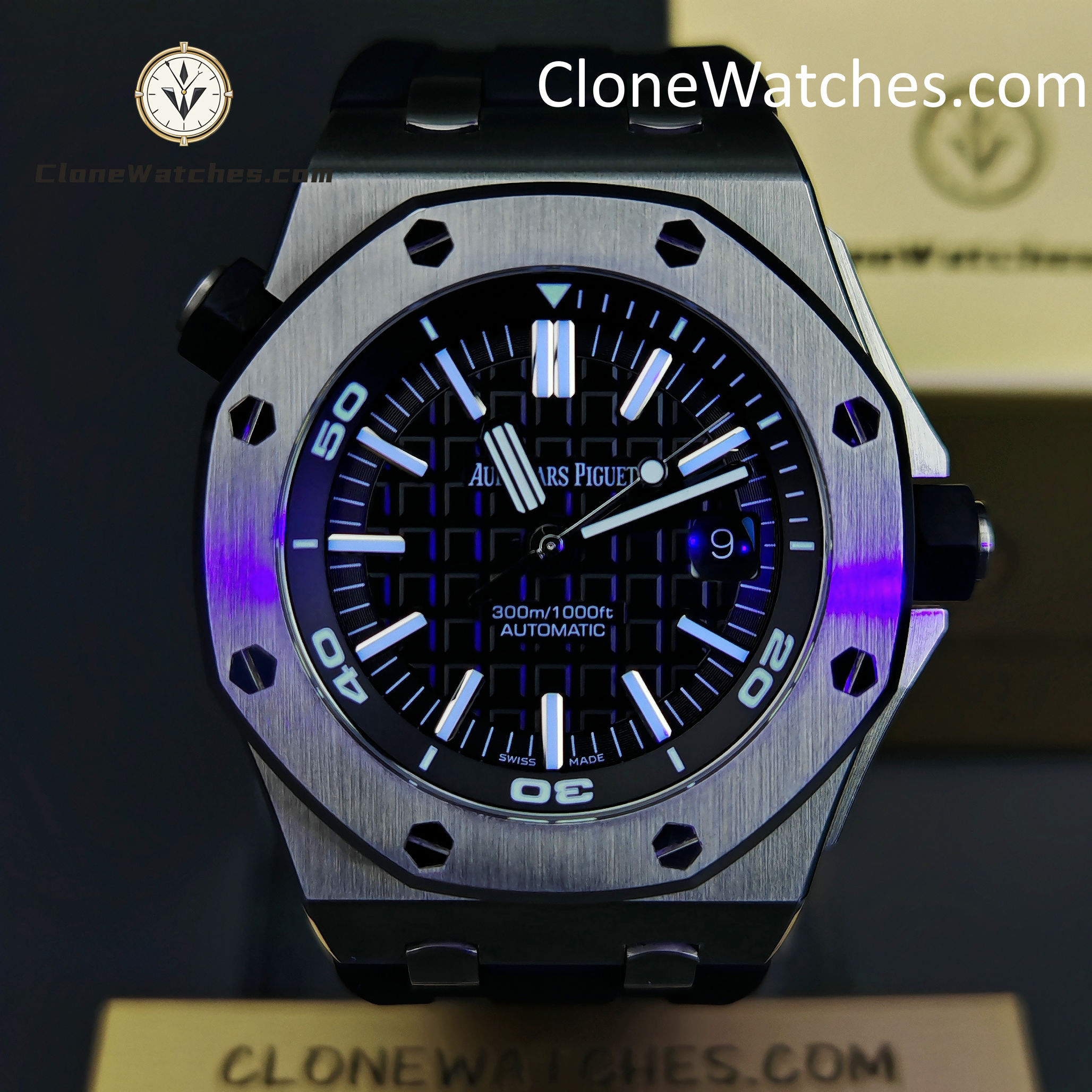 Audemars Piguet Super Clone Watches 1:1 Royal Oak Offshore Diver 15710 Black Dial