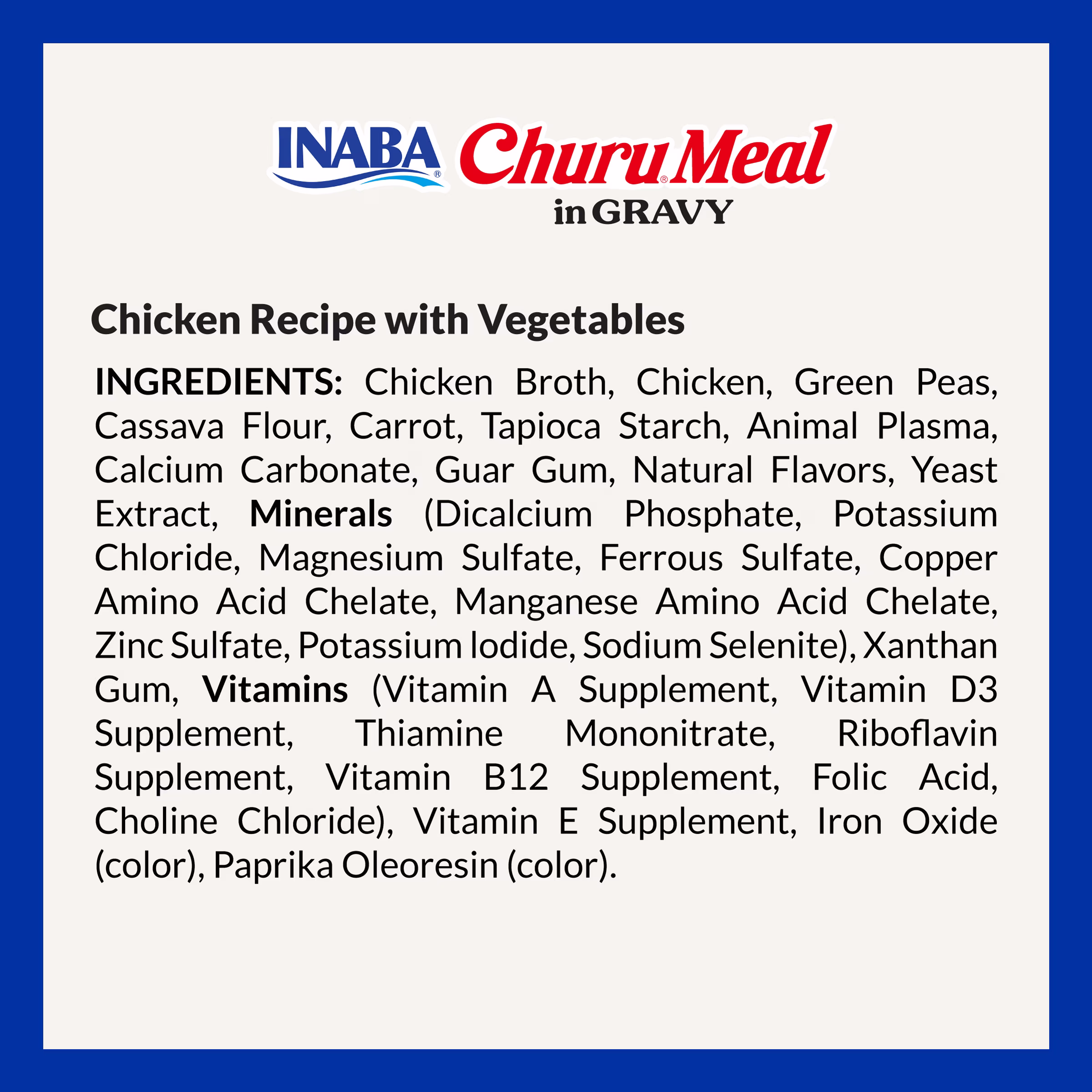 INABA Churu Meal in Gravy Adult Wet Dog Food, 9.5 oz cup, 1-count, Chicken Recipe with Vegetables