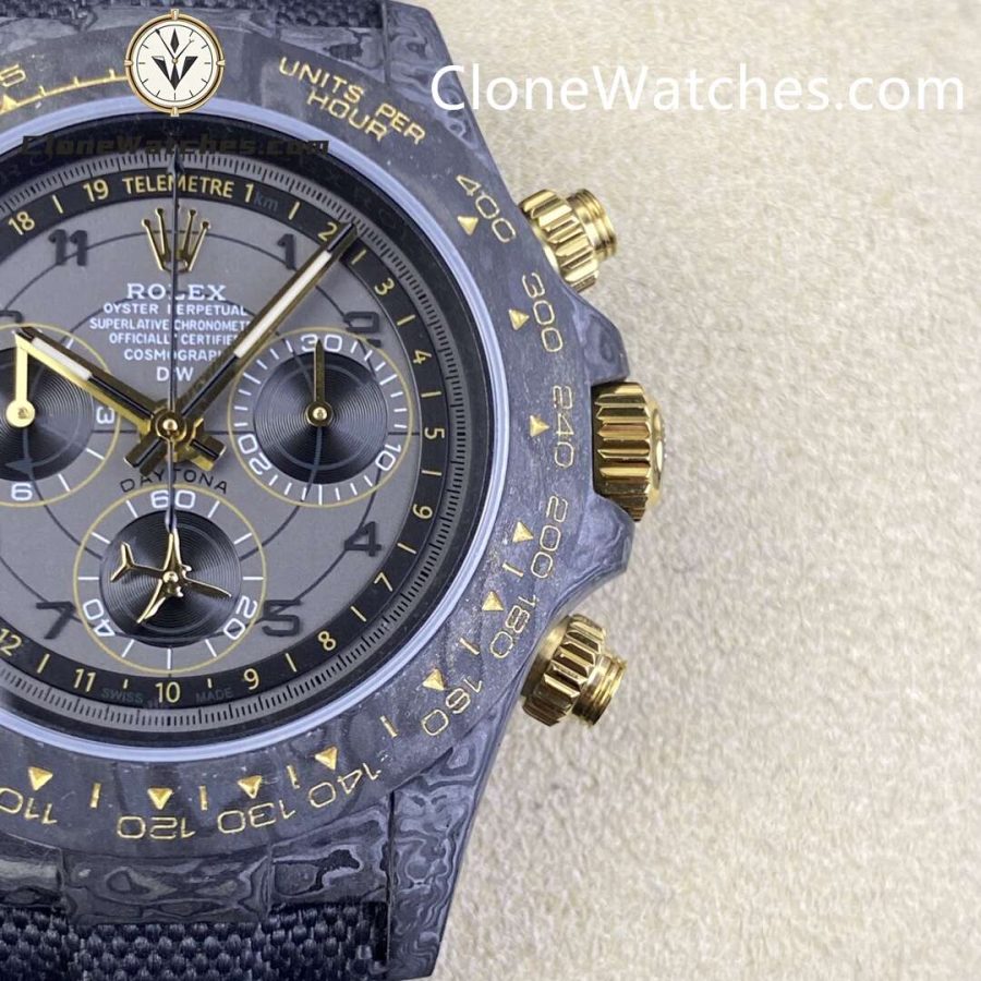 Modified Super Clone Watches 1:1 DiW Rolex Daytona NTPT Carbon “AVIA GREY”