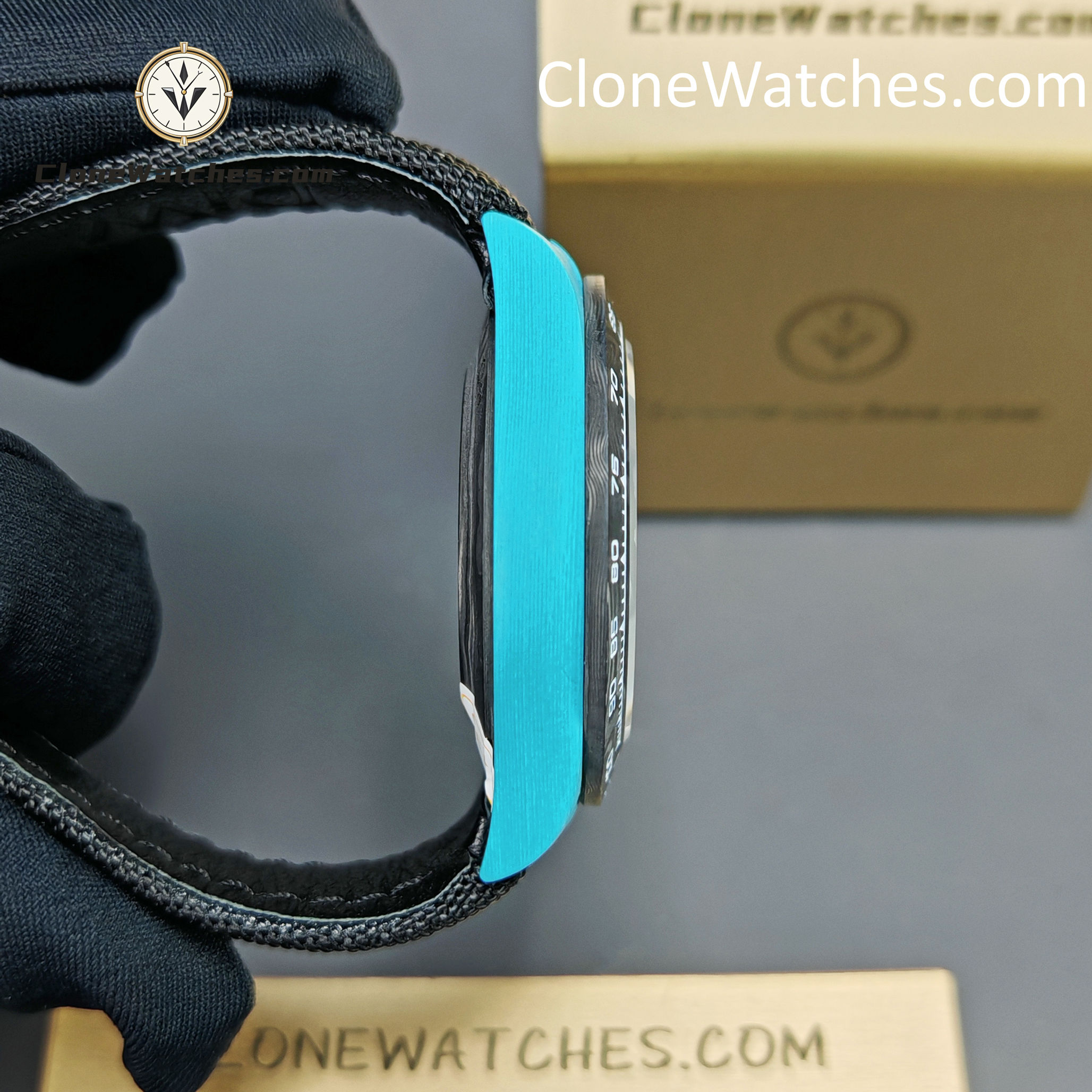Modified Super Clone Watches 1:1 DiW Rolex Daytona Quartz Fiber CELESTE INVERT