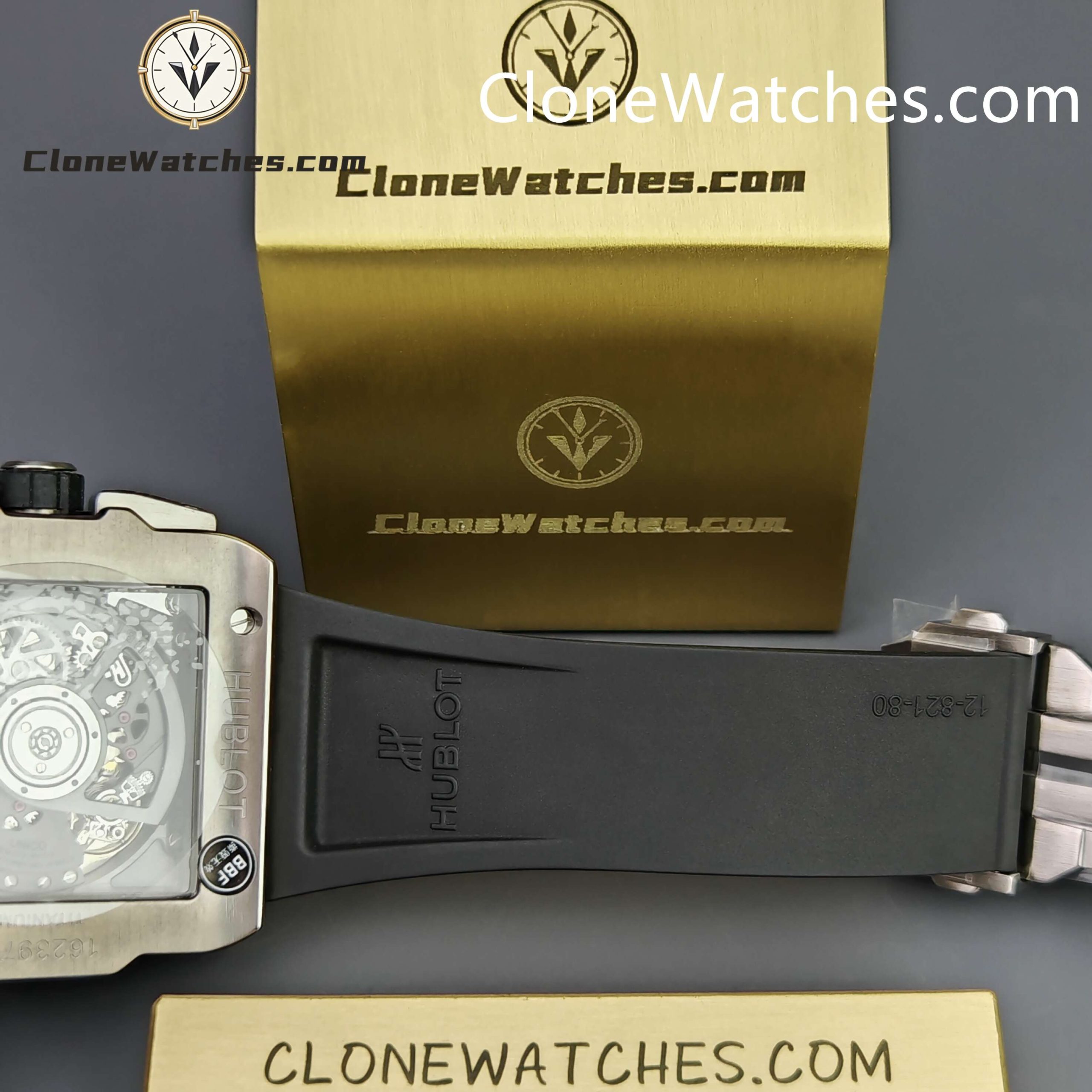Hublot Super Clone Watches 1:1 Square Bang Unico Titanium Ceramic 42MM 821.NM.0170.RX