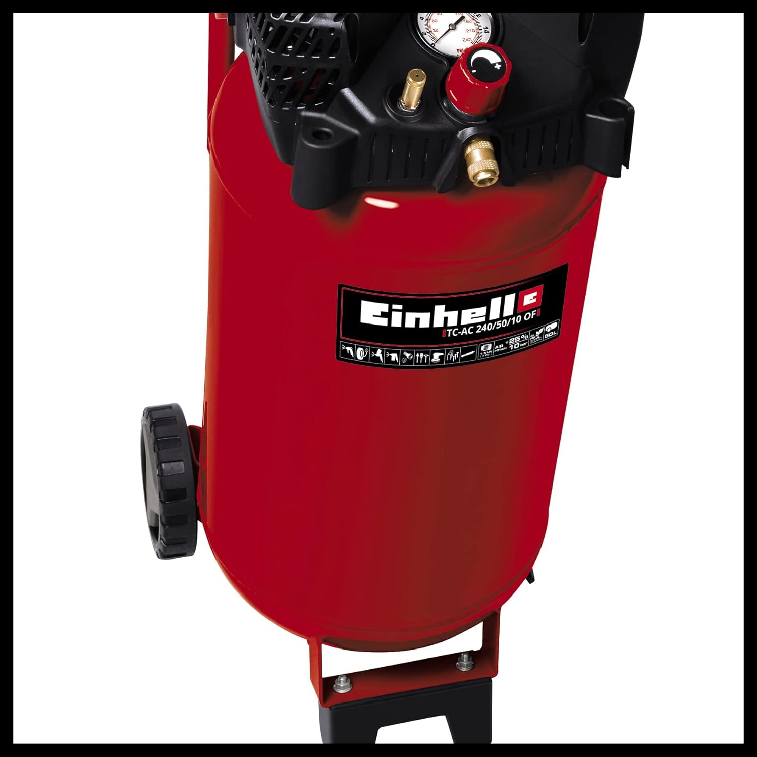 Compresseur air vertical 50 L 1500 W 10 bars moteur sans huile
