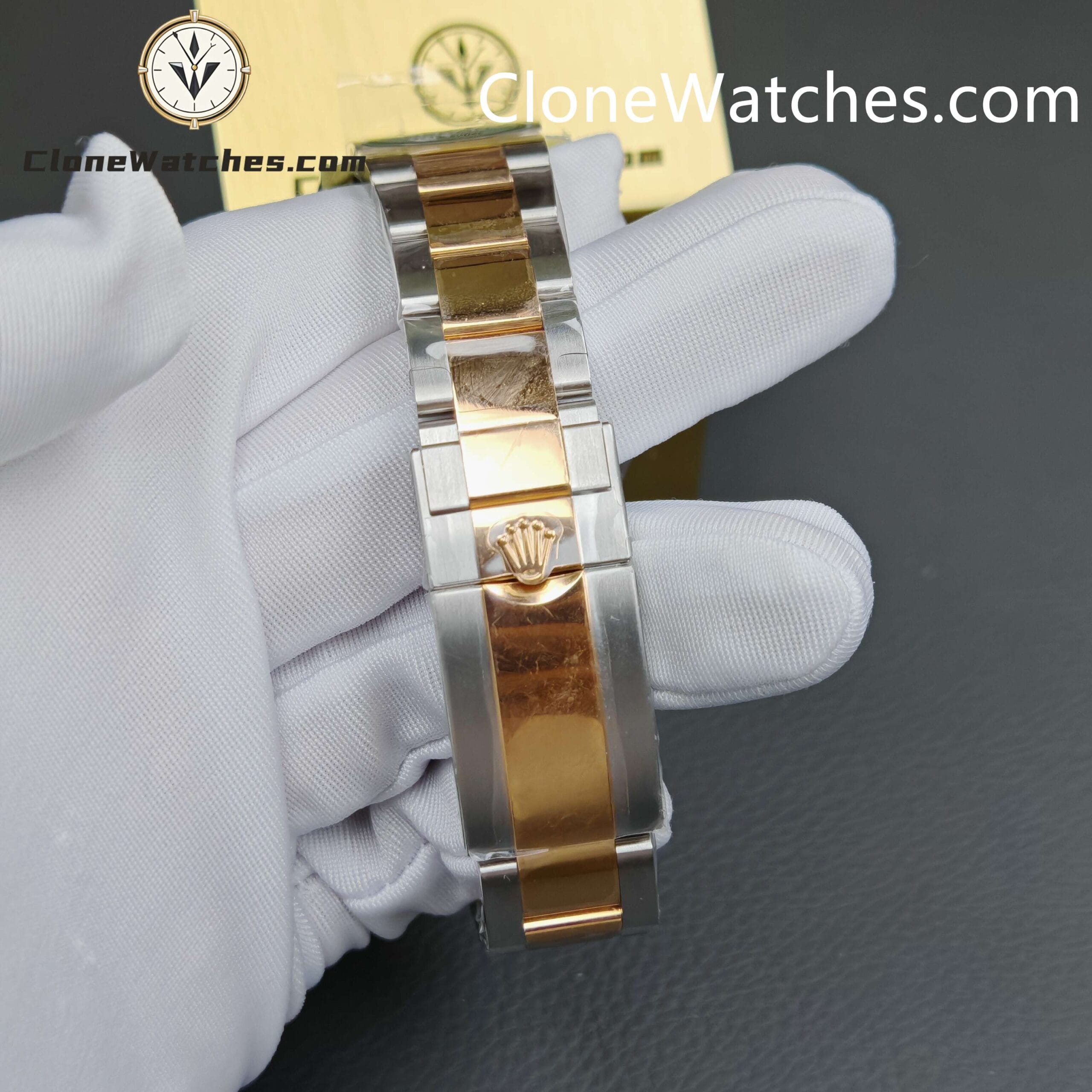 Rolex Super Clone Watches 1:1 Yacht Master Rose Gold Black Dial M126621-0002 3235 Movement