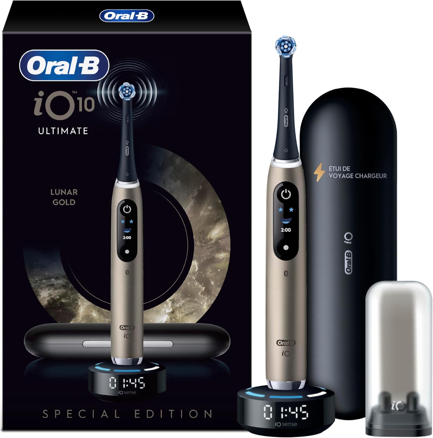 Brosse dents électrique 7 modes capteur pression étui chargeur