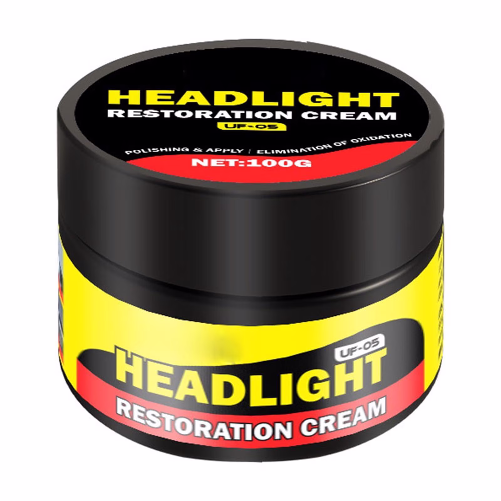 Ryekew Headlight Ation Cream, No-Sanding Headlight Cleaner, Polisher For Car Headlights, Eliminate Oxidation, E Clarity, For Vehicle Headlight Repair, Maintenance,